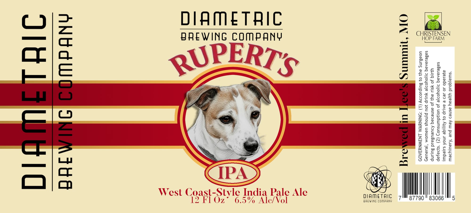 Rupert’s by Diametric Brewing Company - beer label