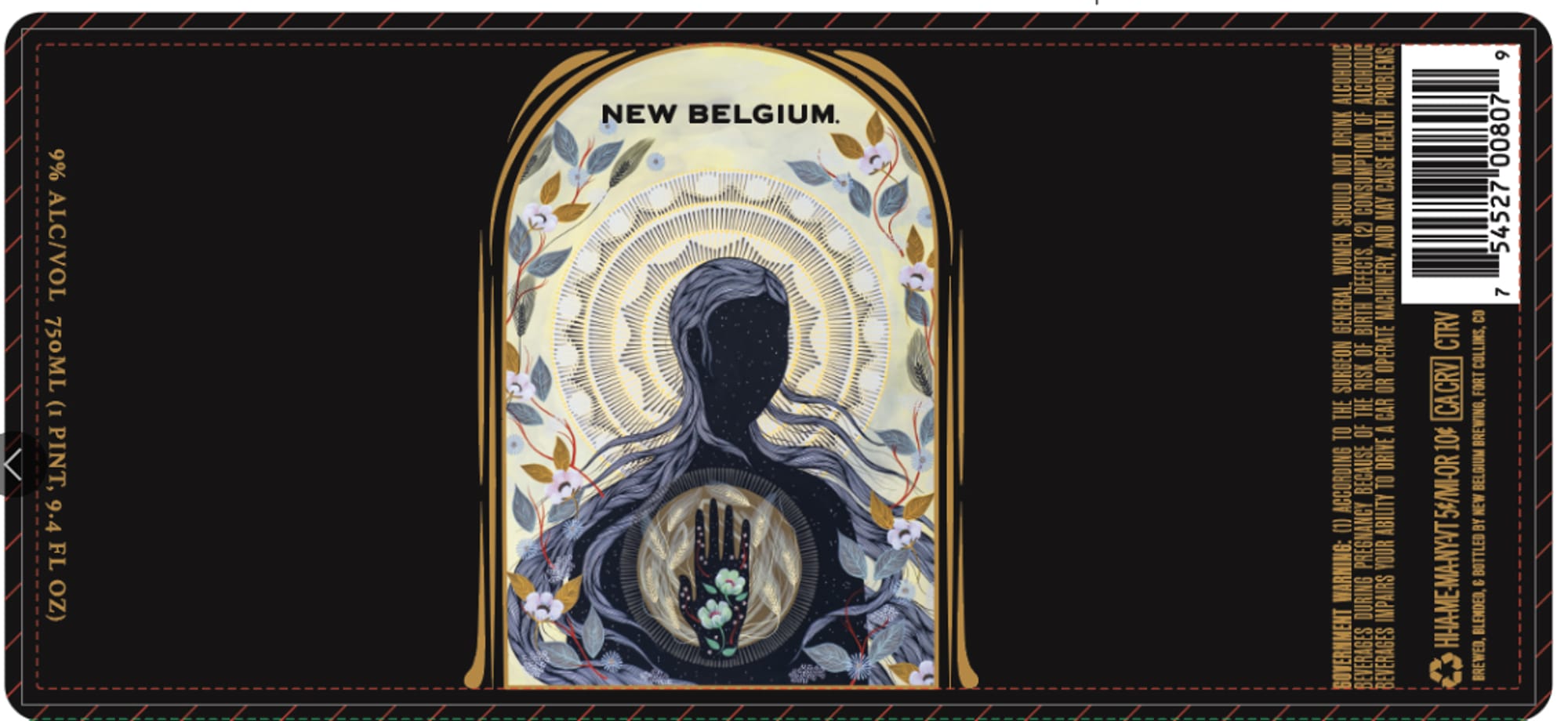 Dig Belgian-Style Golden Strong Ale by New Belgium Brewing - beer label