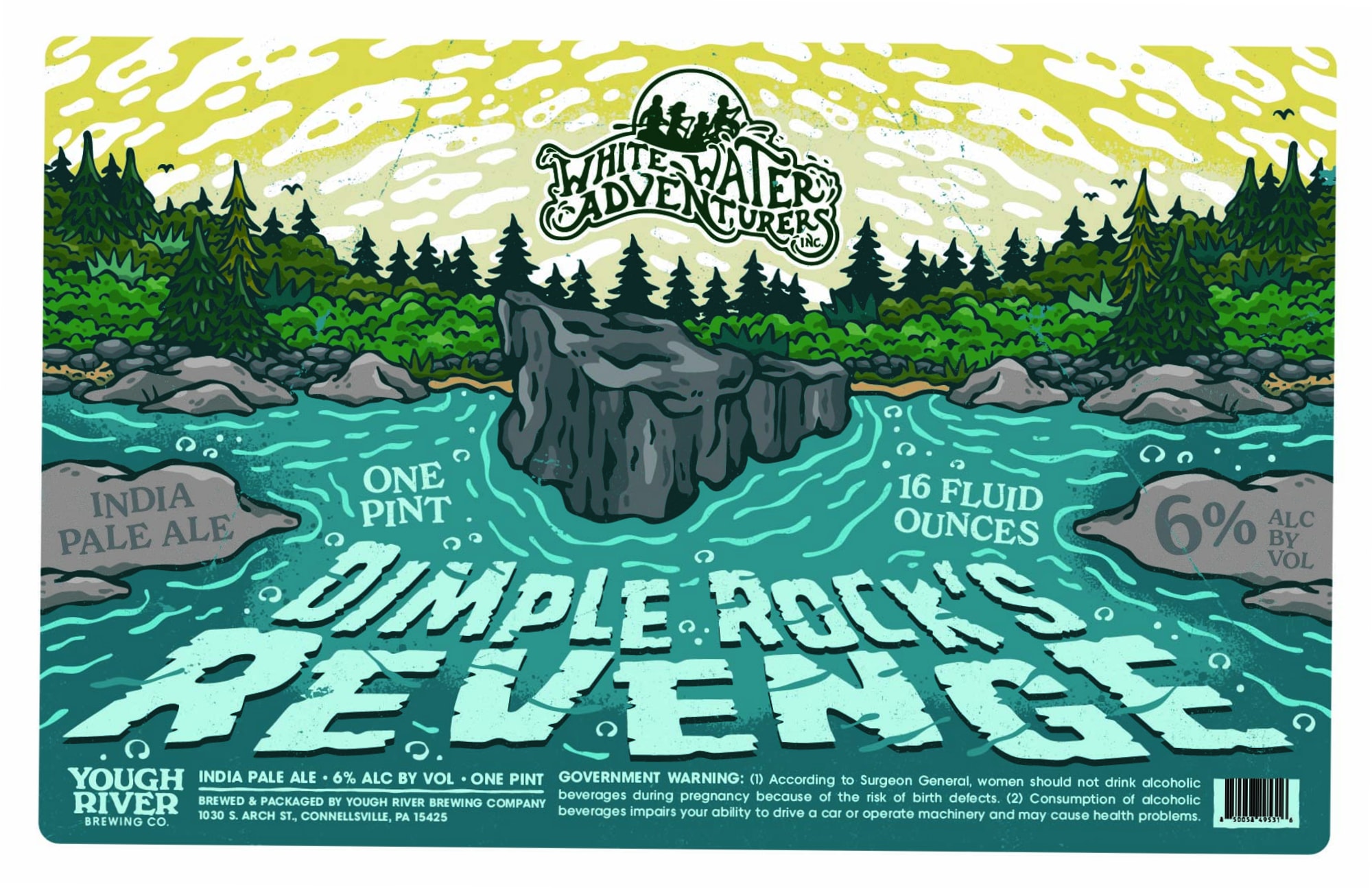 Dimple Rocks Revenge by Yough River Brewing Co. - beer label