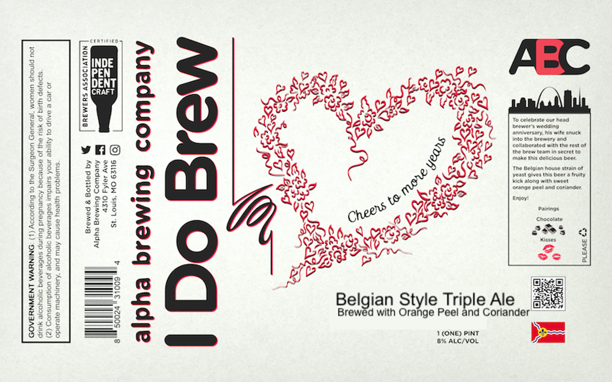 Do Brew Belgian Style Tripel Ale by Alpha Brewing Company - beer label