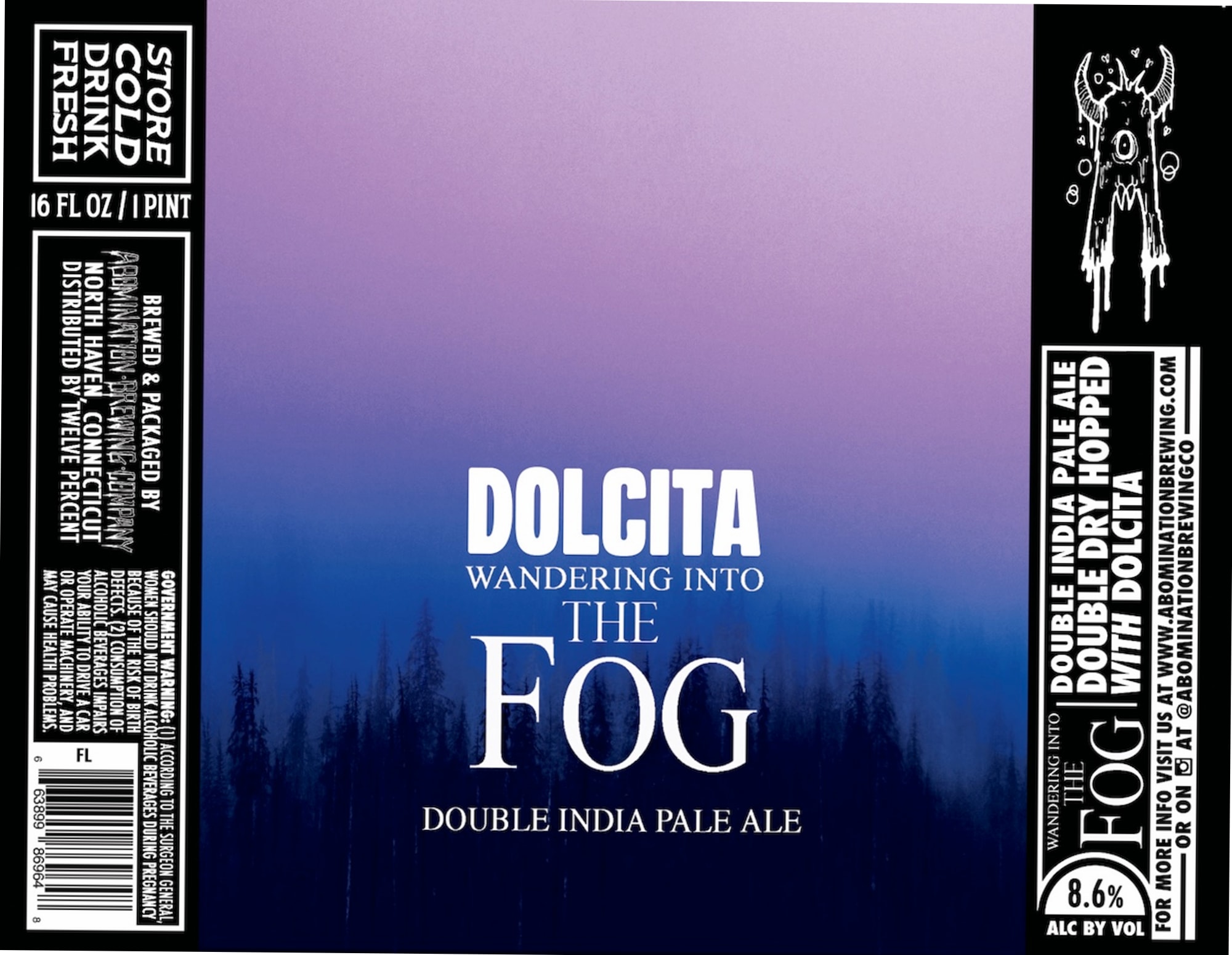 Dolcita by Abomination Brewing Company - beer label