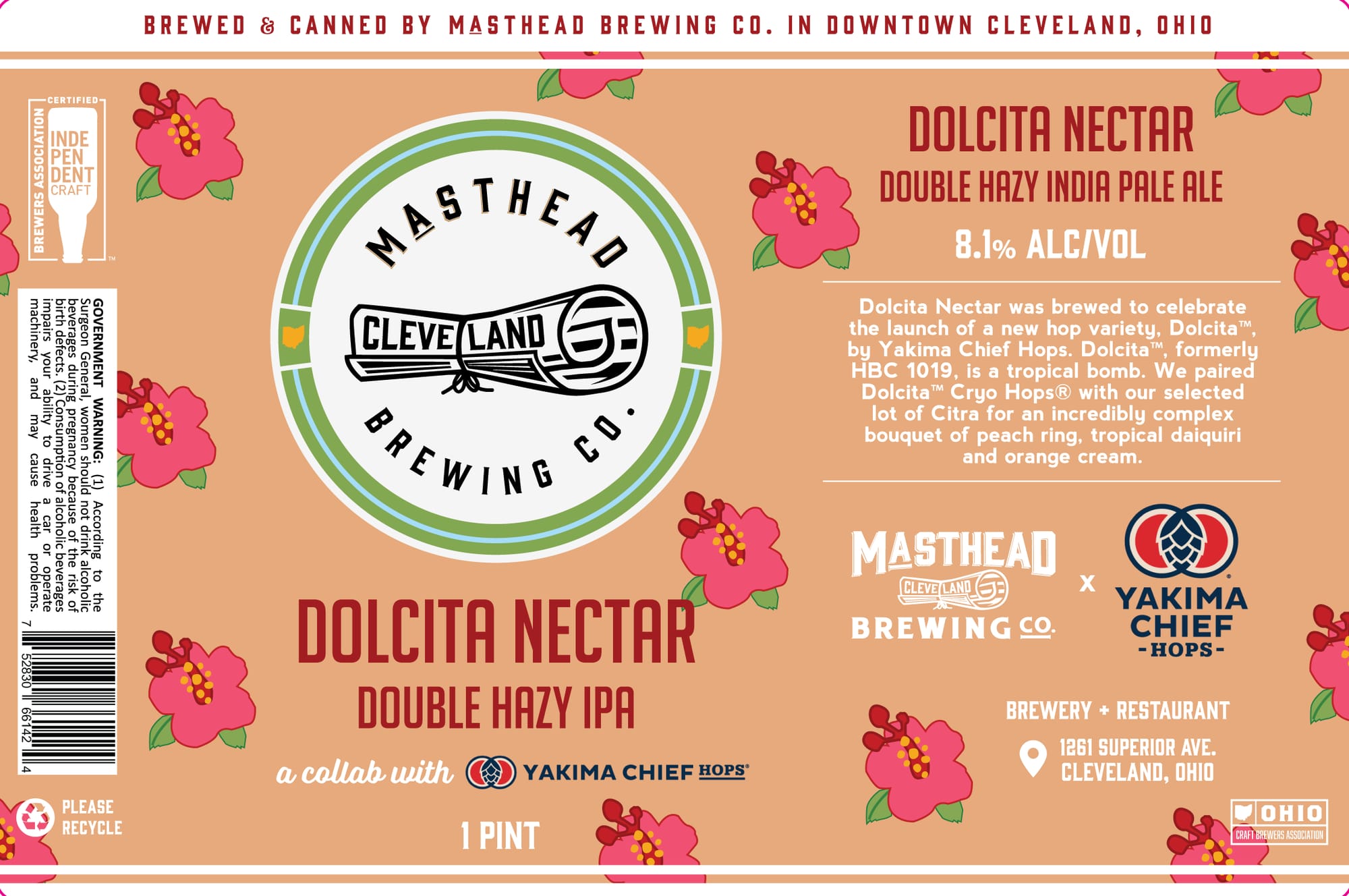 Dolcita Nectar by Masthead Brewing Co. - beer label