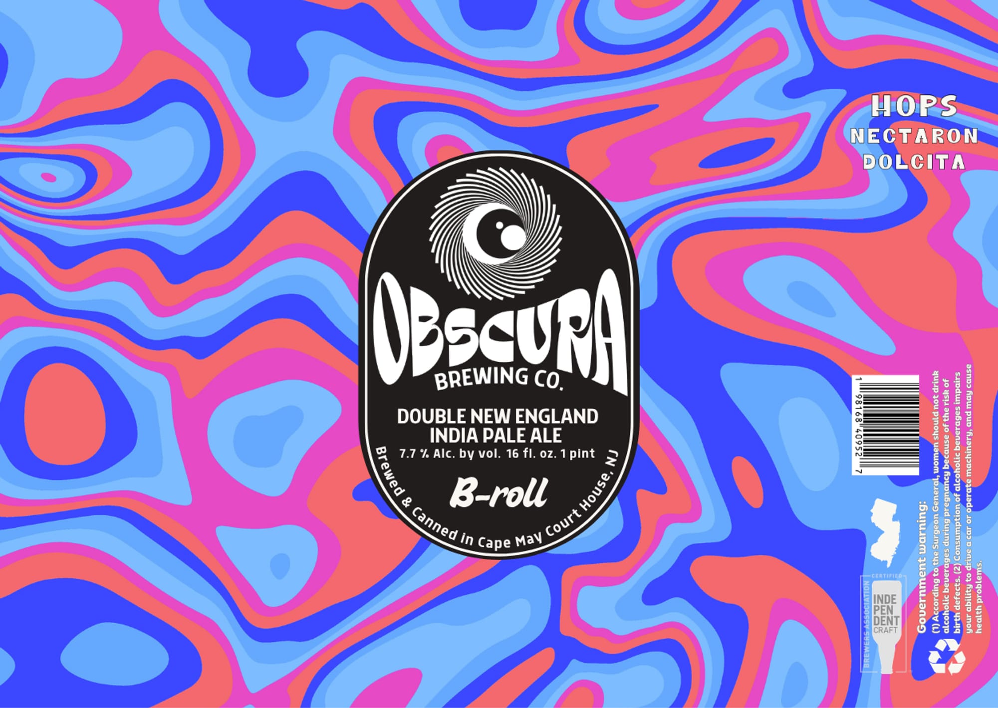 Dolcita by Obscura Brewing Co. - beer label