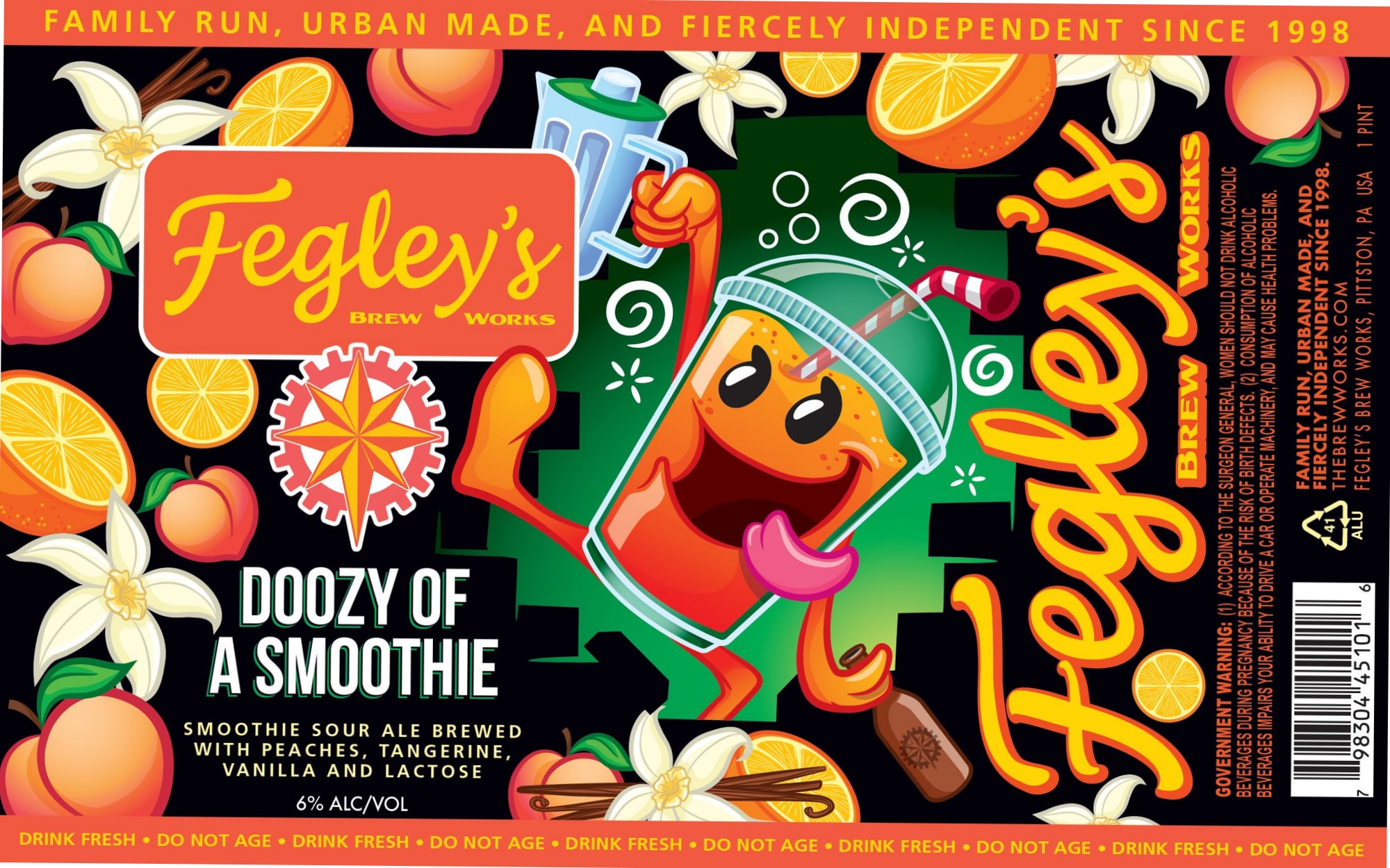 Doozy of a Smoothie by Feigley's Brew Works - beer label