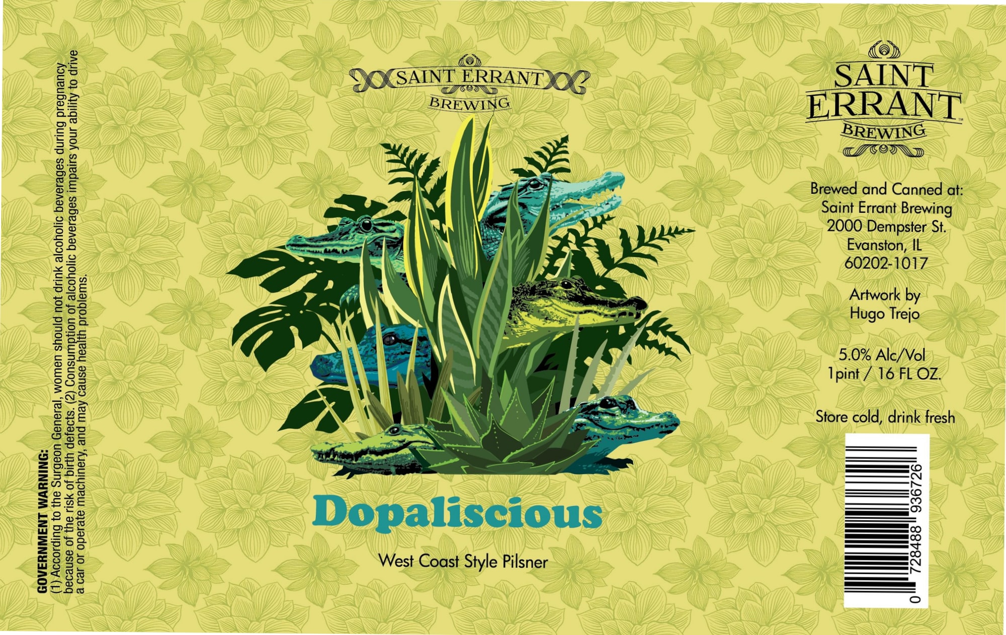 Dopaliscious by Saint Errant Brewing - beer label