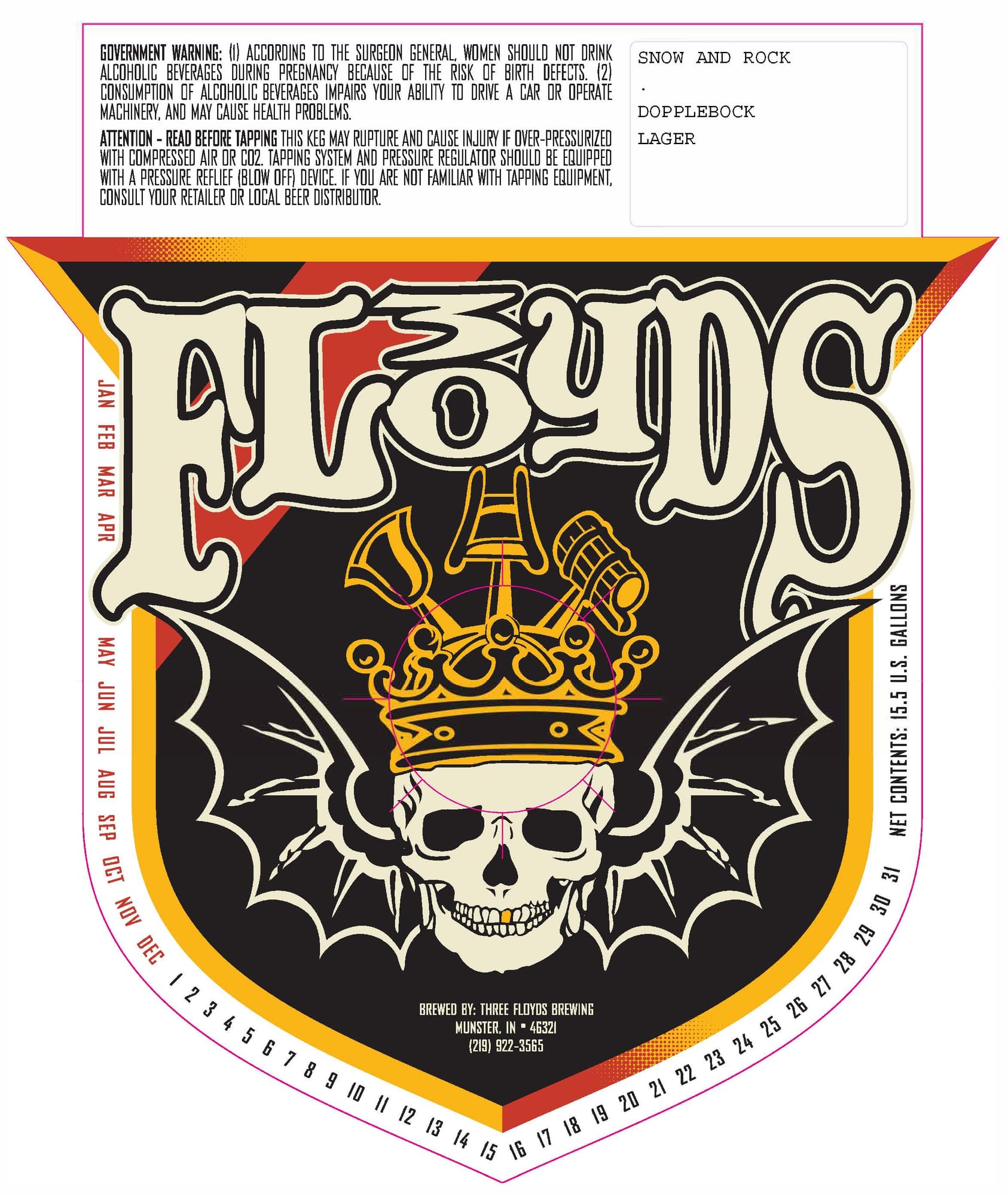 Doppelbock by Three Floyds Brewing - beer label