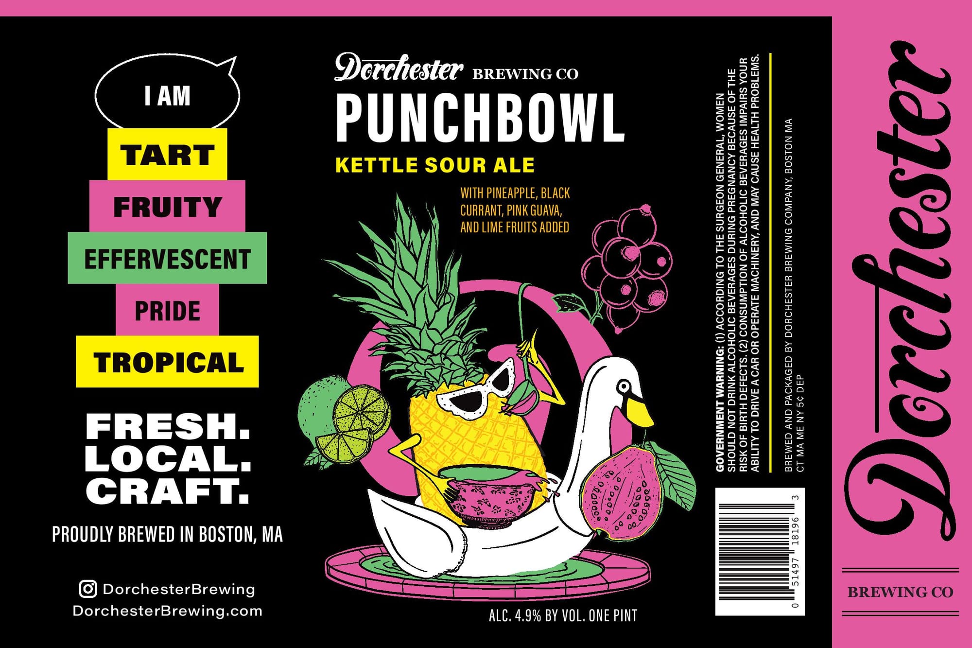 Punchbowl by Dorchester Brewing Co. - beer label