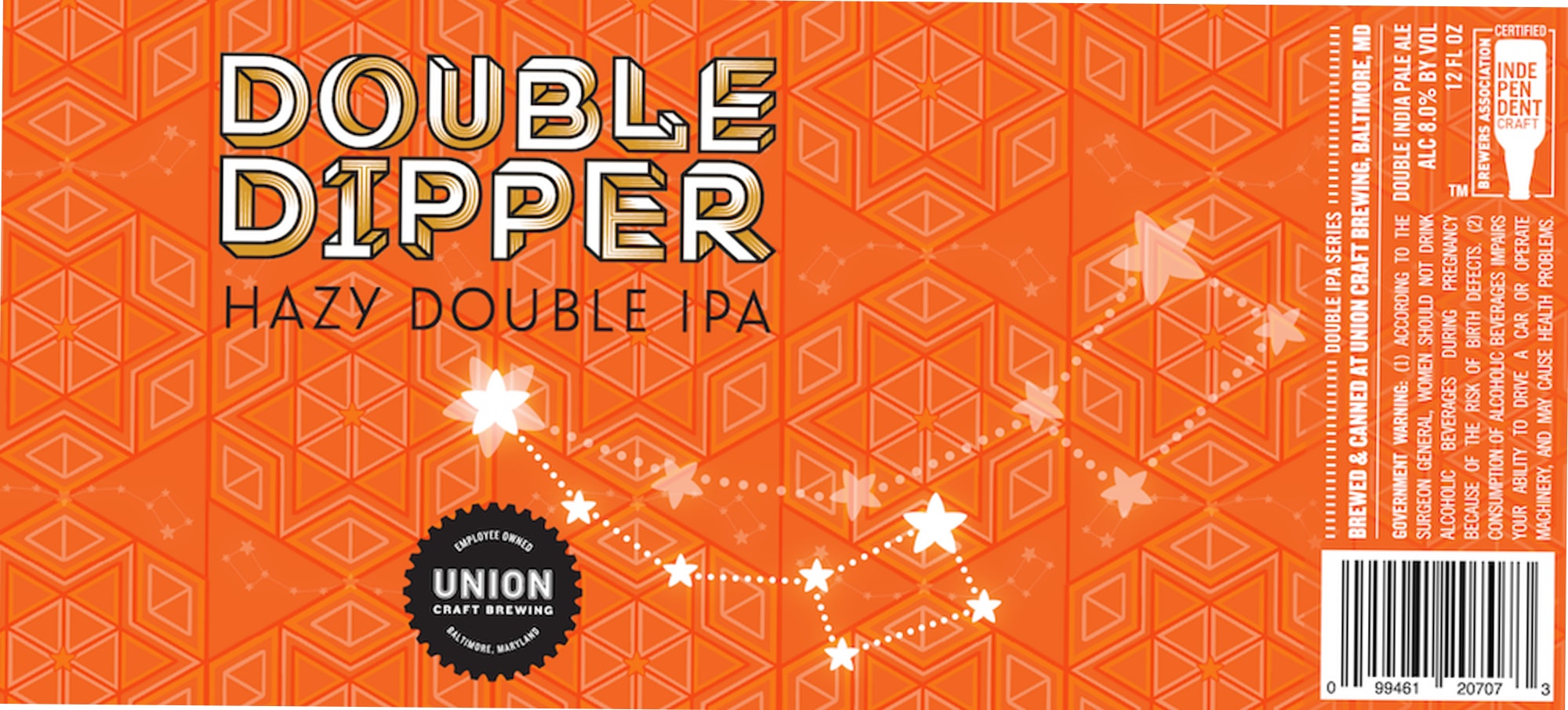 Double Dipper by Union Craft Brewing - beer label