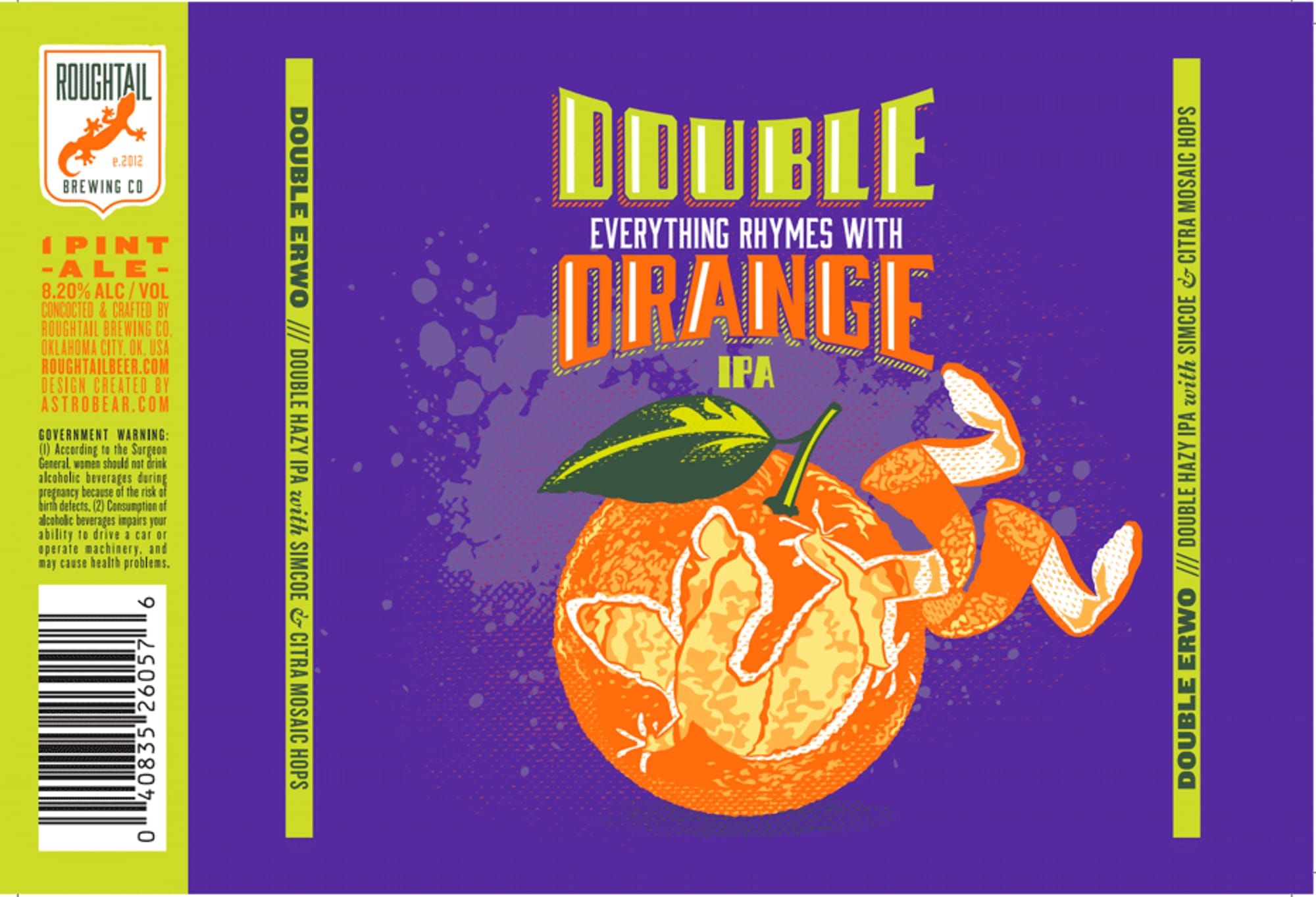 Double Erwo by RoughTail Brewing Co. - beer label