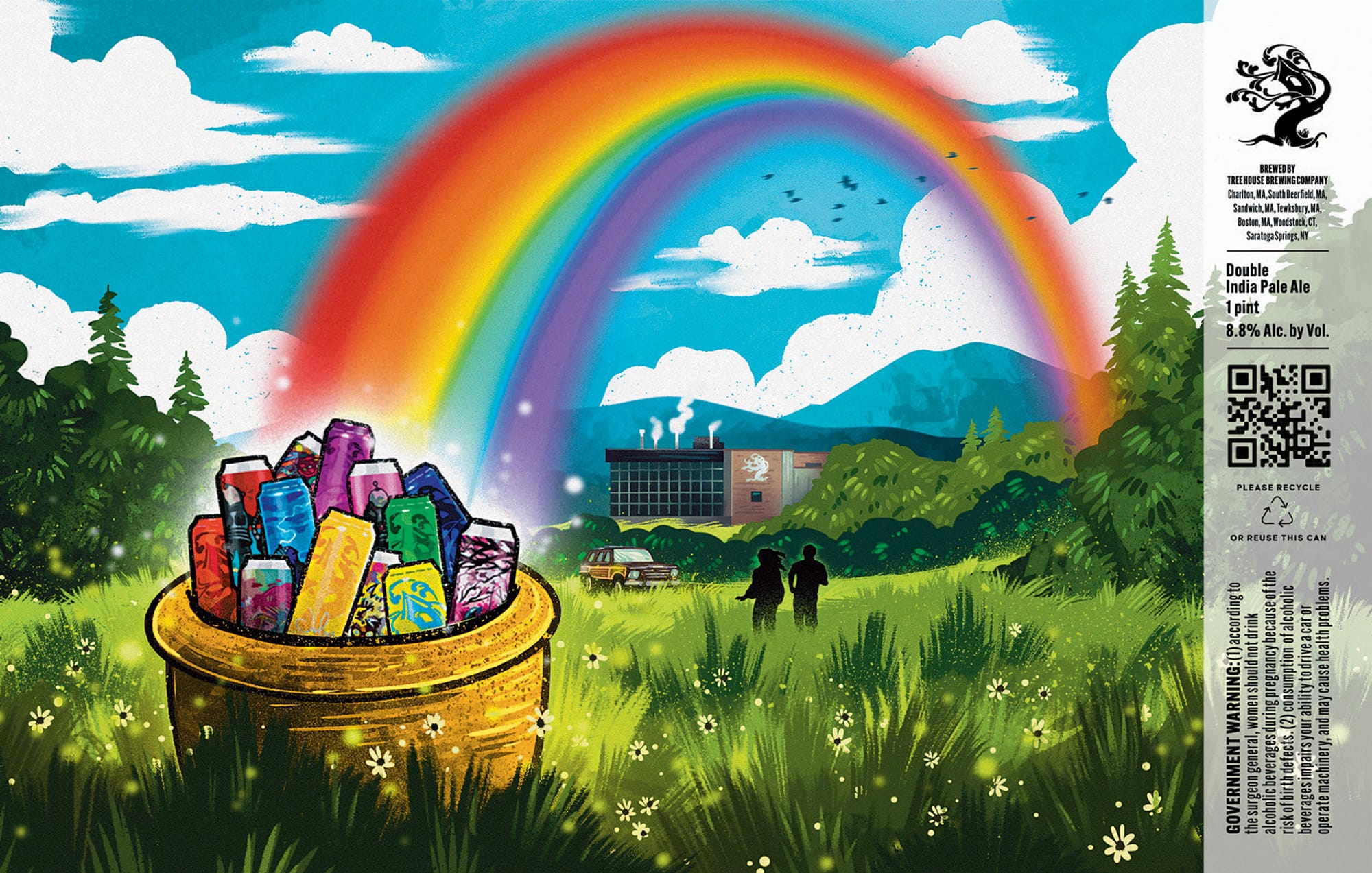 Double India Pale Ale by Tree House Brewing Company - beer label