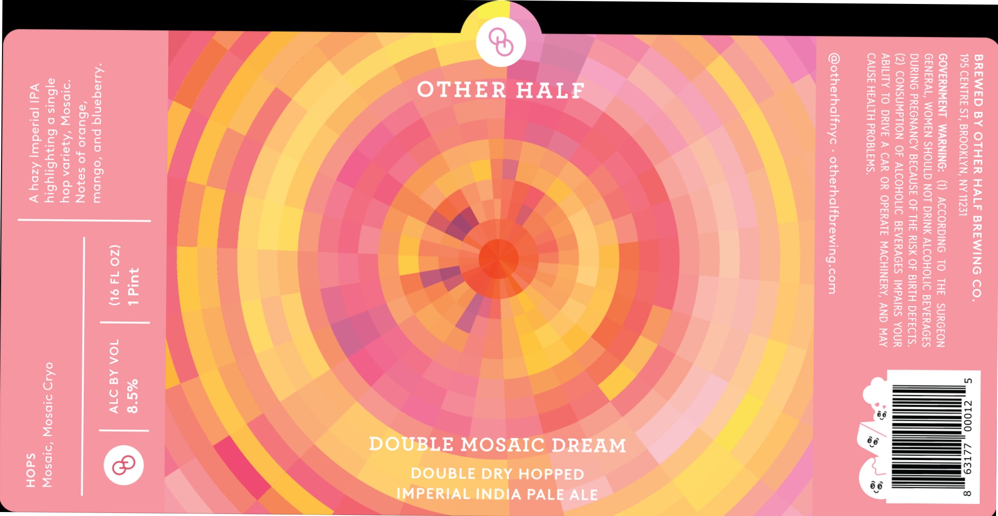 Double Mosaic Dream by Other Half Brewing Co. - beer label