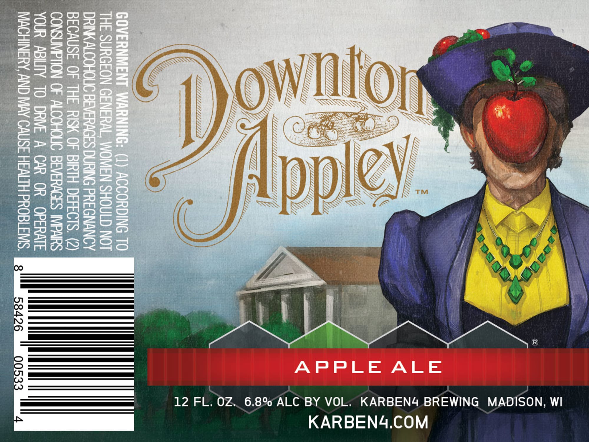 Downton Appley by Karben4 Brewing - beer label