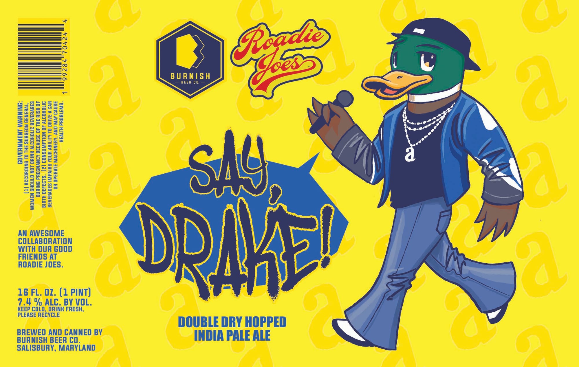 Say Drake by Burnish Beer Co. - beer label