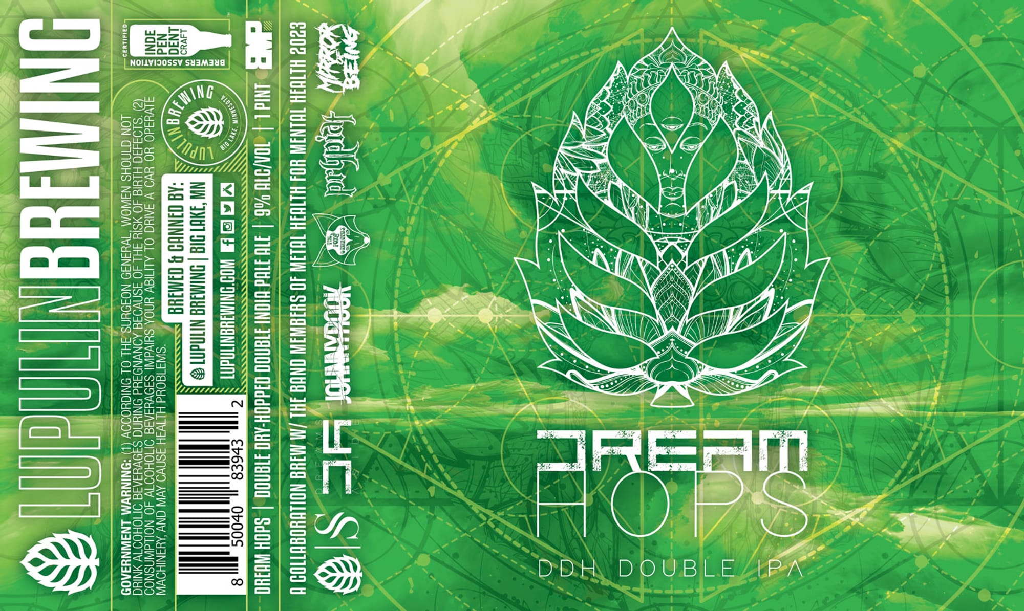 Dream Hops by Lupulin Brewing - beer label