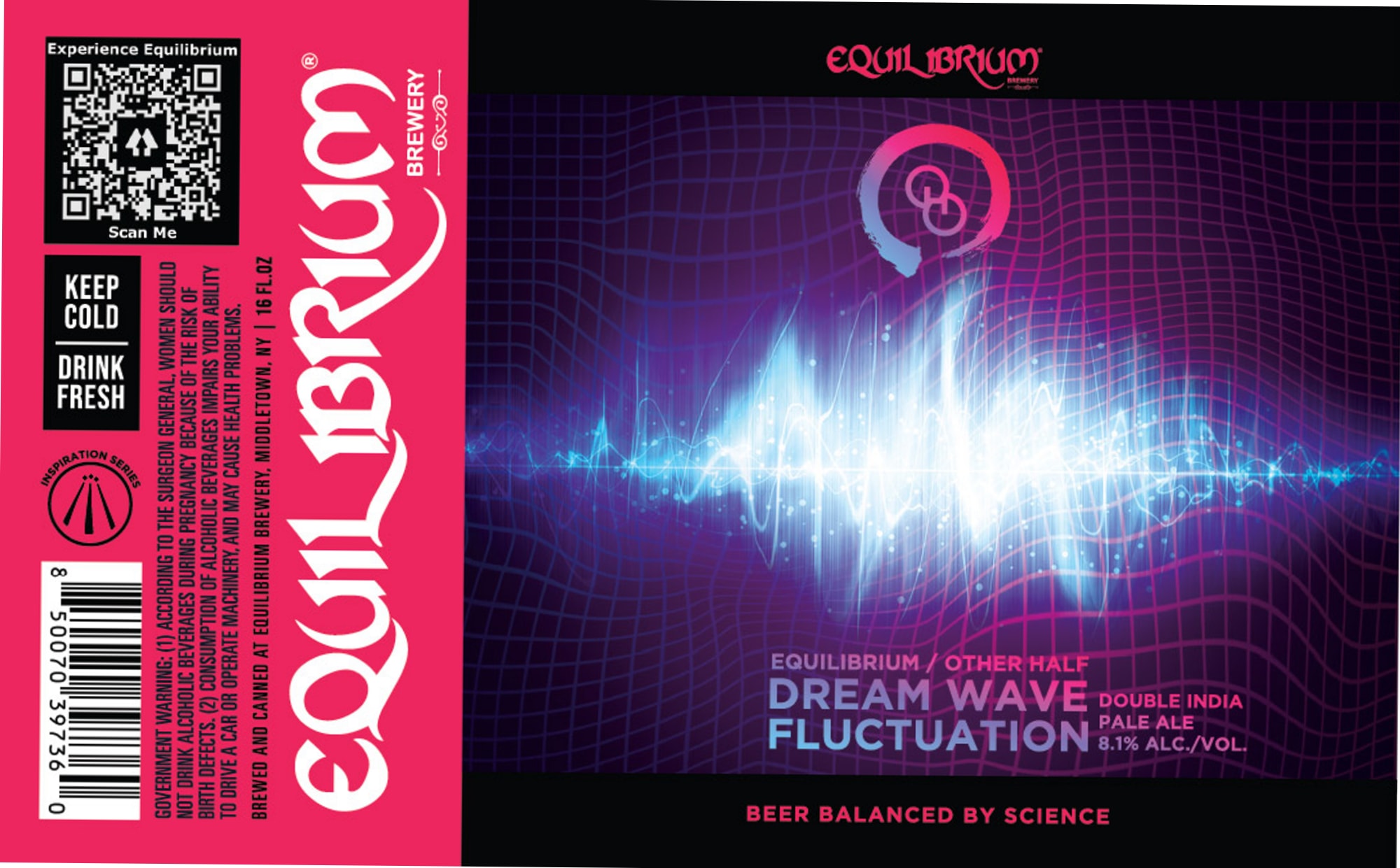 Dream Wave Fluctuation by Equilibrium Brewery - beer label