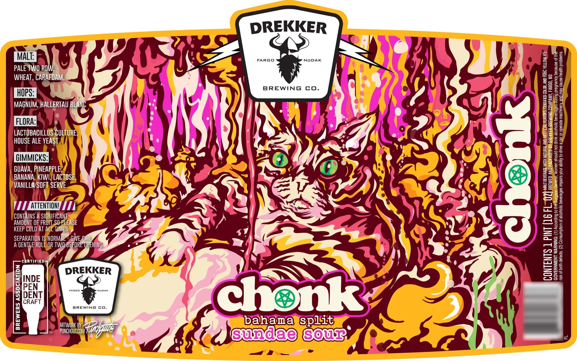 Chonk by Drekker Brewing Co. - beer label