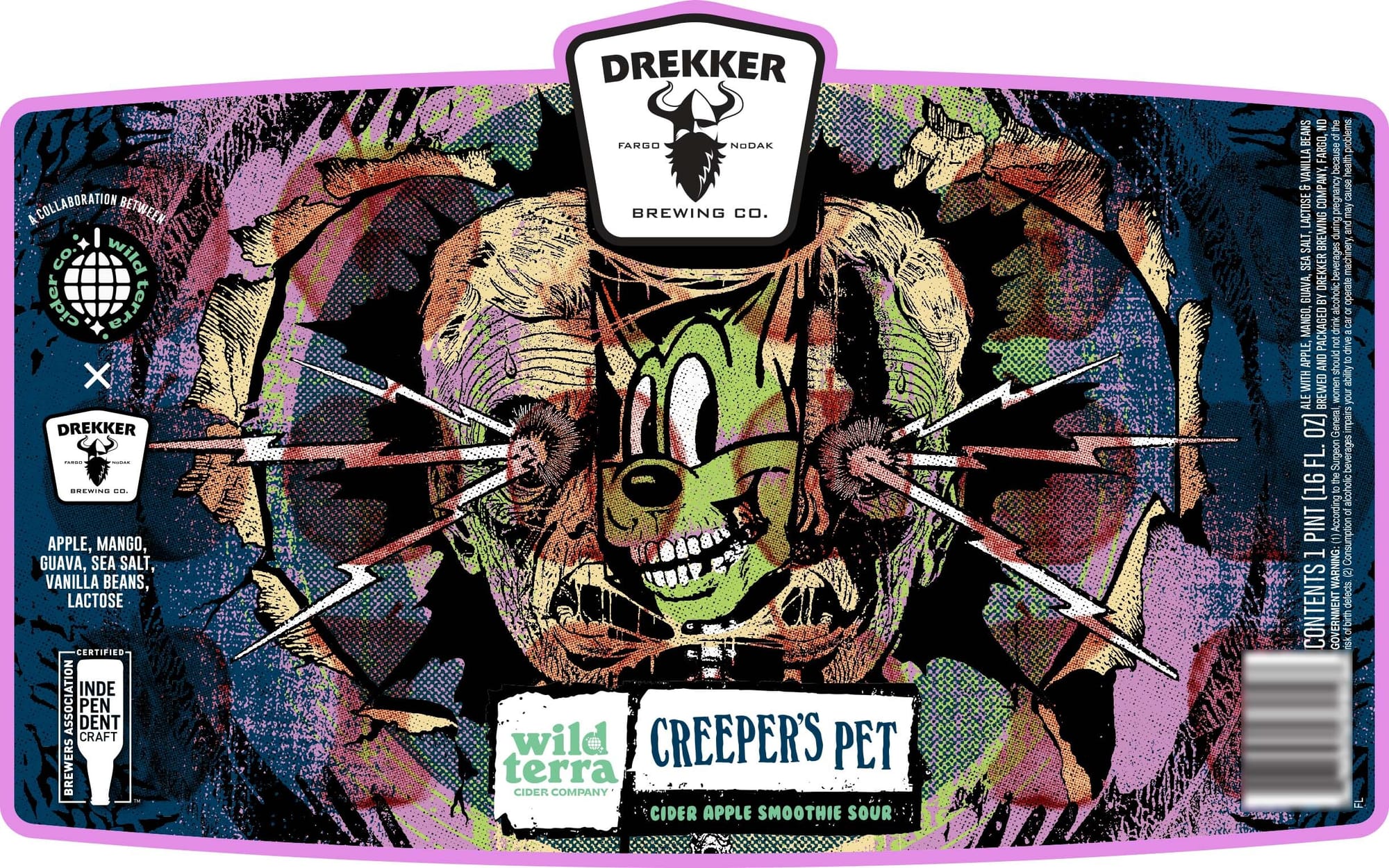 Creepers Pet by Drekkker Brewing Co. - beer label