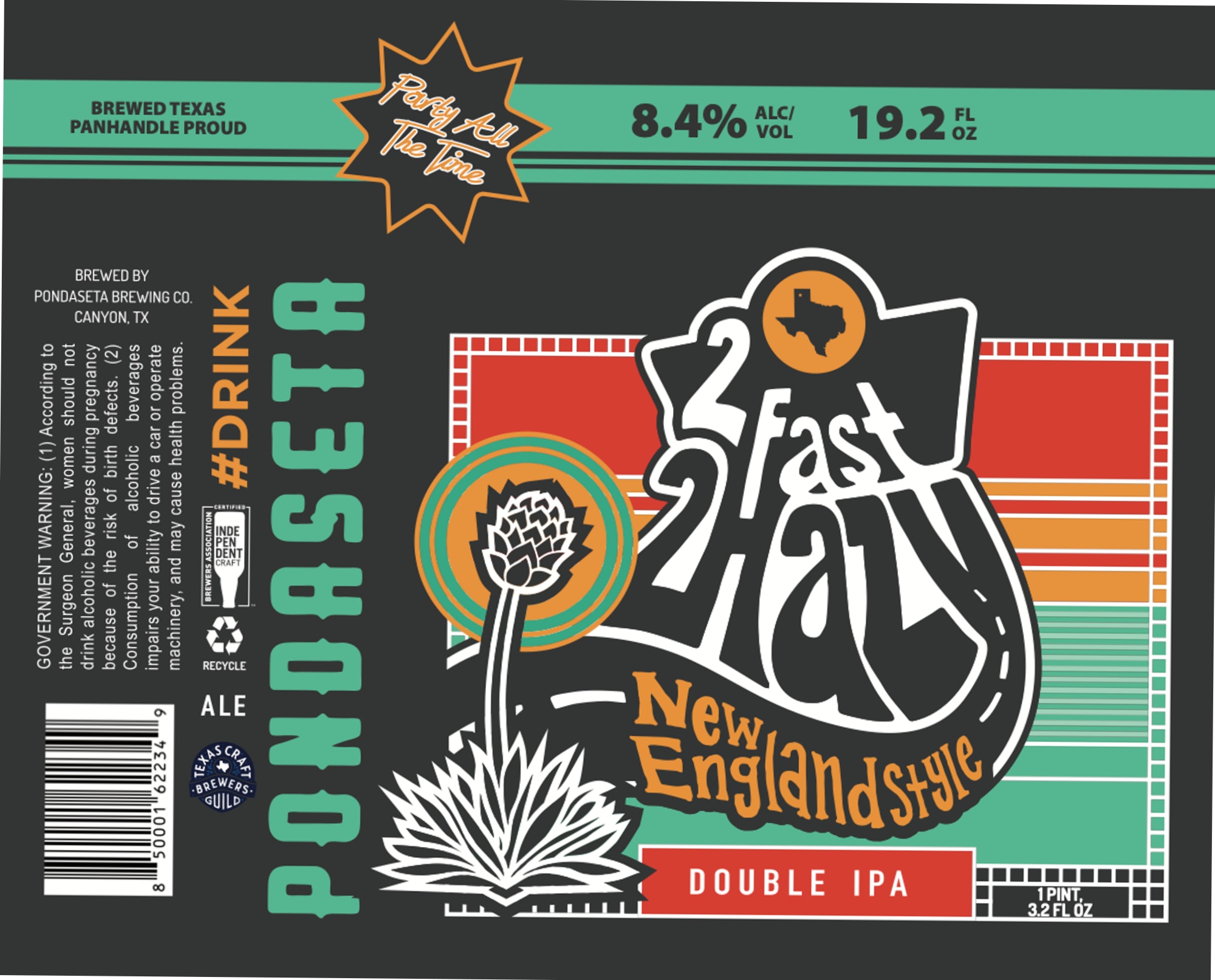 #DRINK by Pondaseta Brewing Co. - beer label