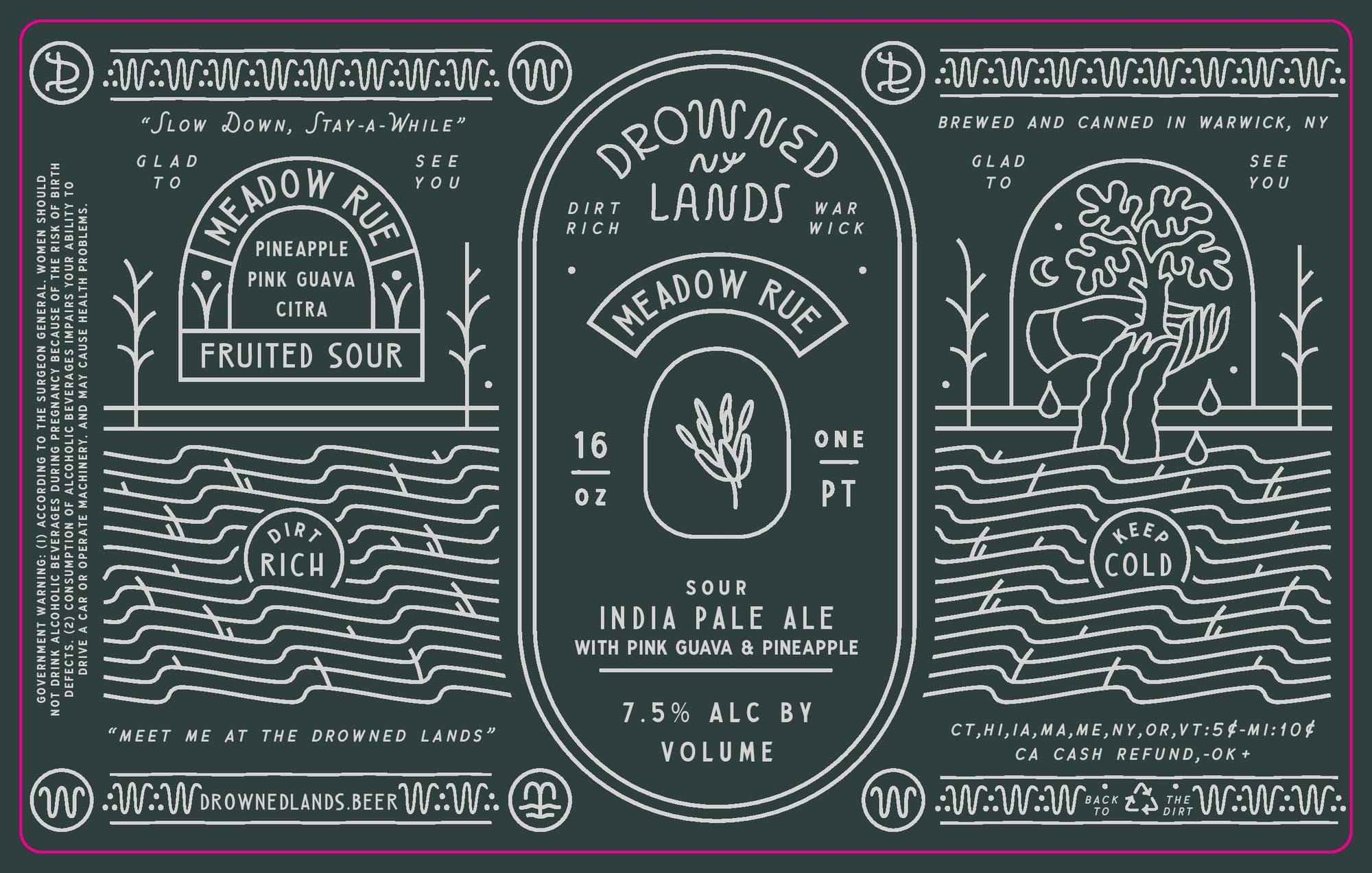 Glad by Drowned Lands Brewery - beer label
