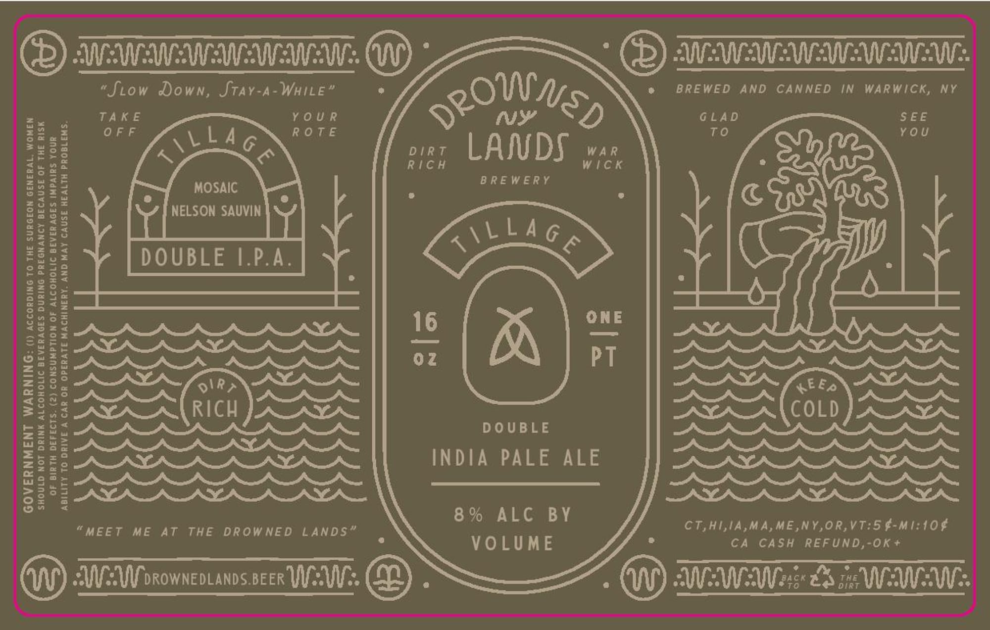 Tillage by Drowned Lands Brewery - beer label
