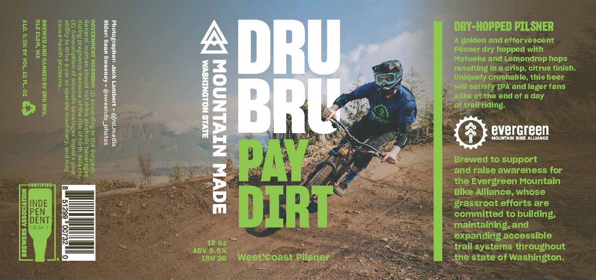 Dru Bru by Georgetown Brewing - beer label