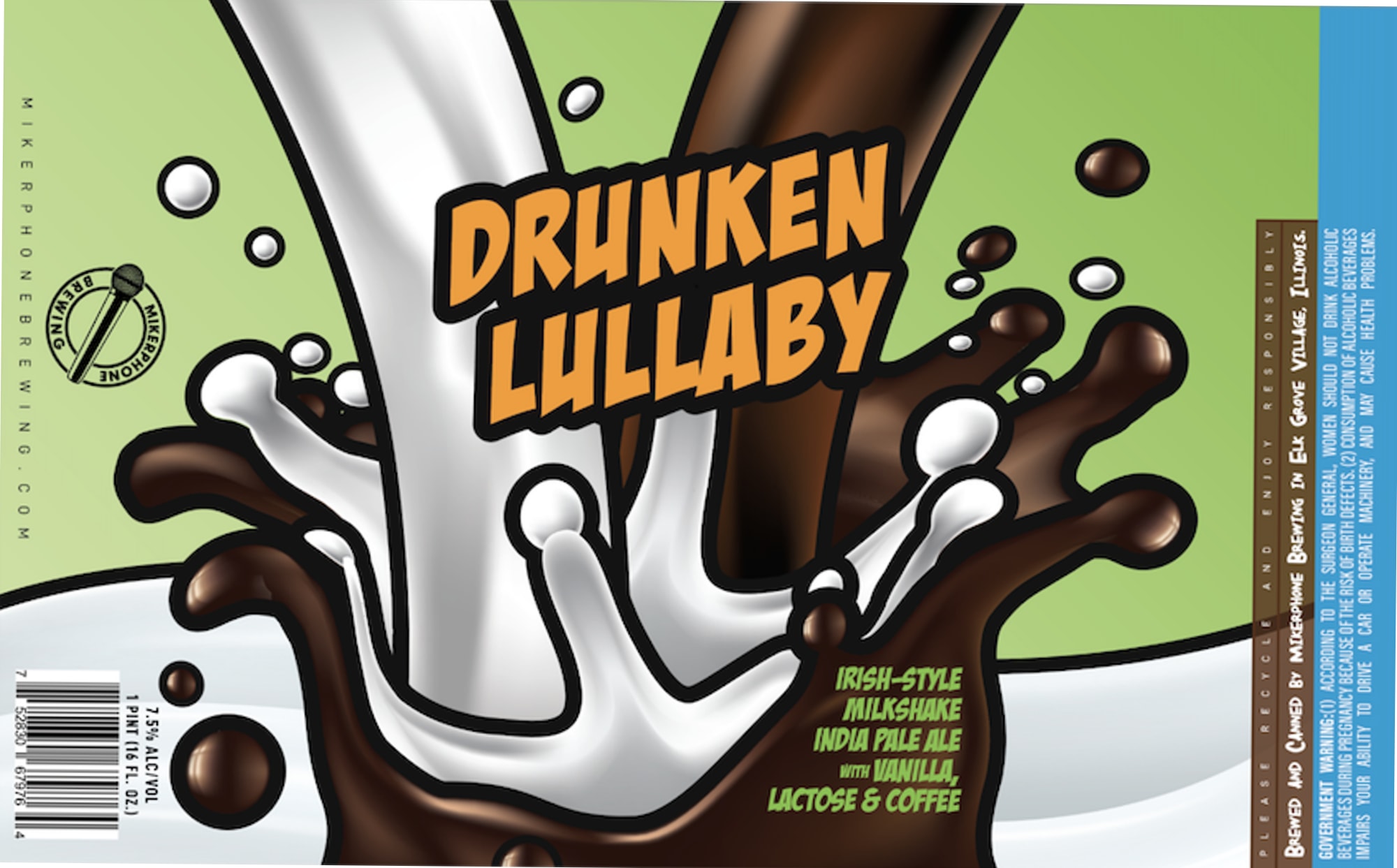 Drunken Lullaby by Microphone Brewing - beer label