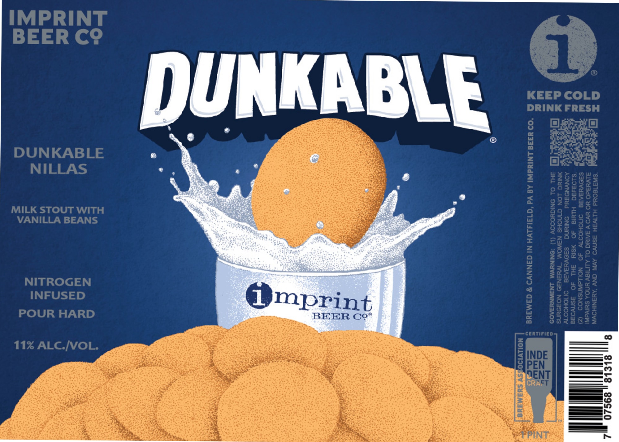Dunkable by Imprint Beer Co. - beer label