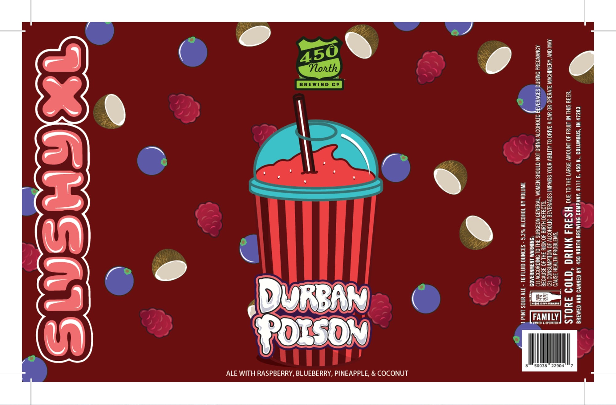 Durban Poison by 450 North Brewing Co. - beer label