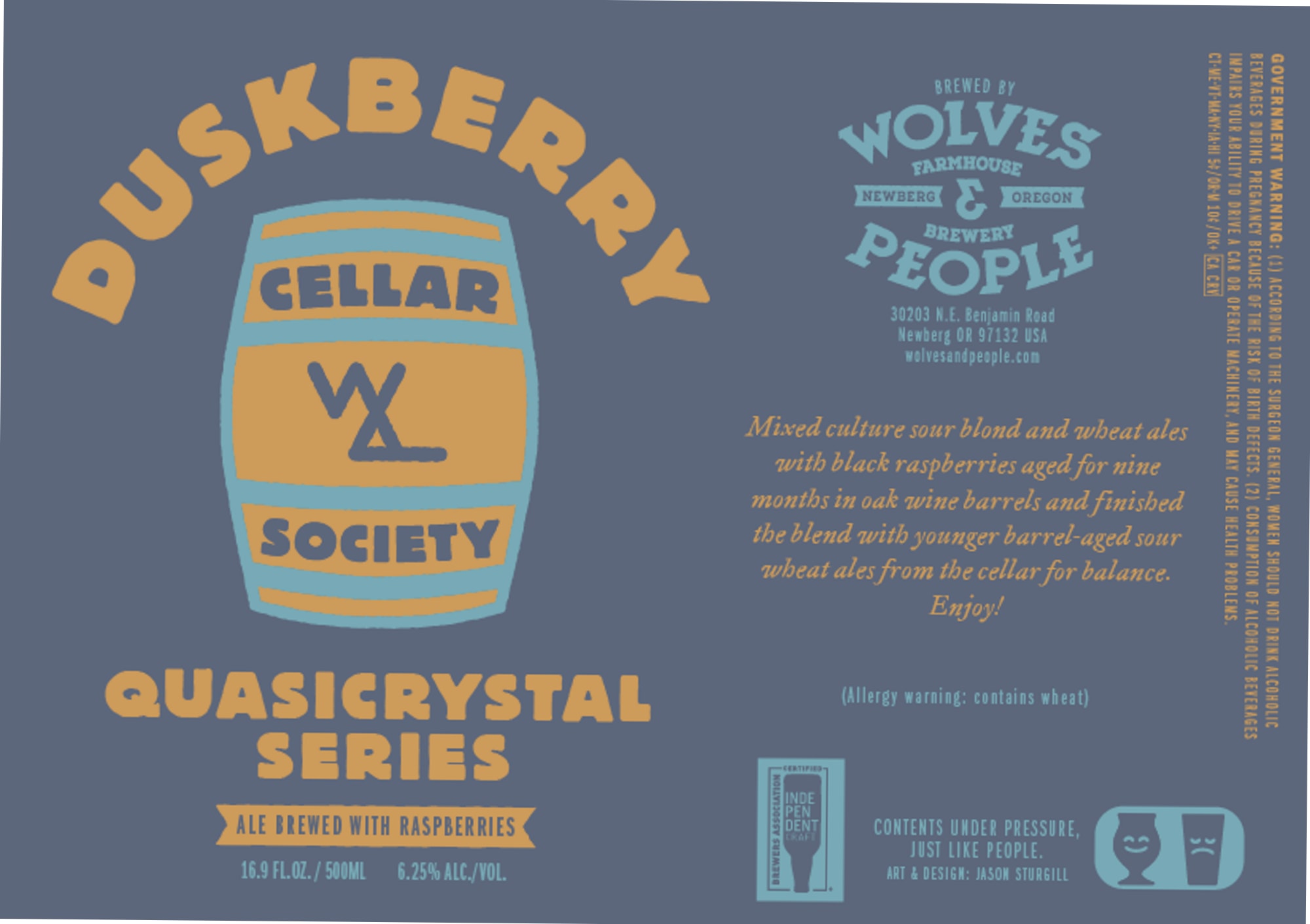 Duskberry by Wolves & People Farmhouse Brewery - beer label