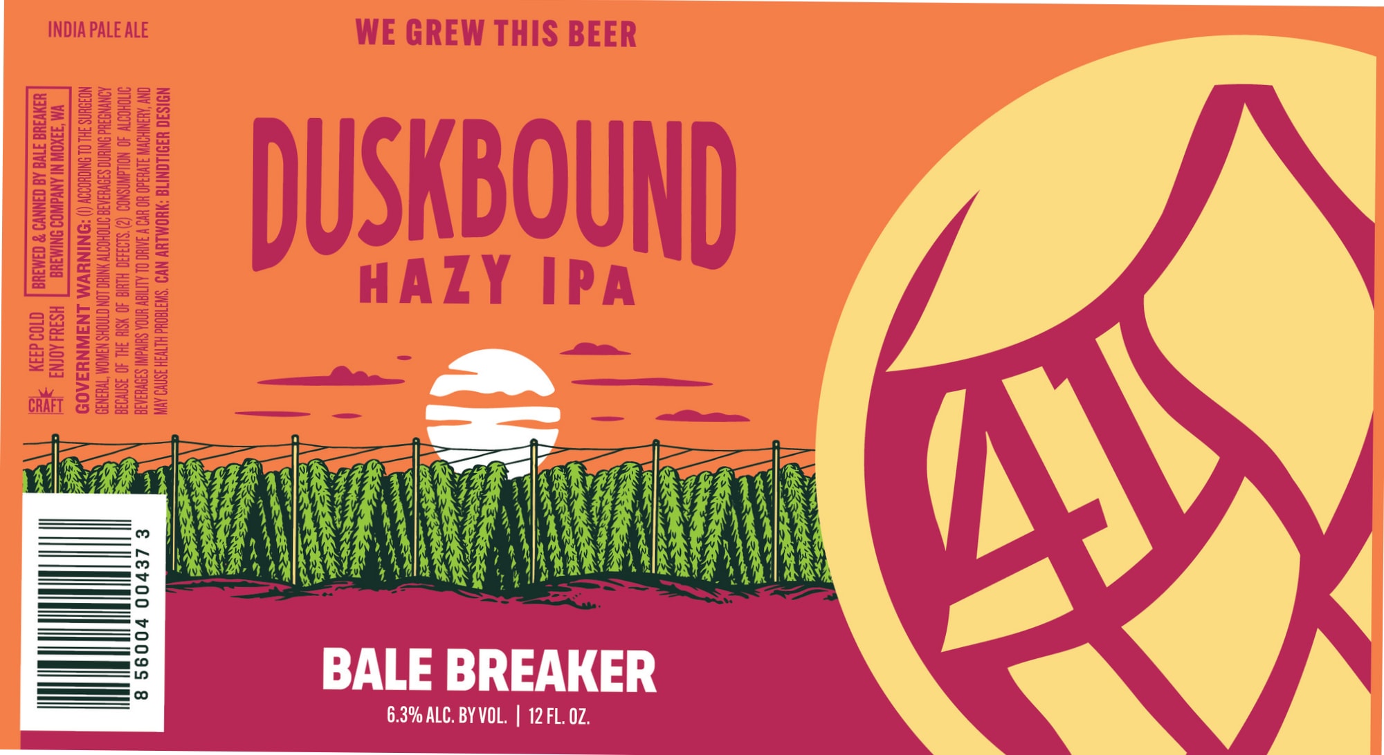 Duskbound by Bale Breaker Brewing Company - beer label