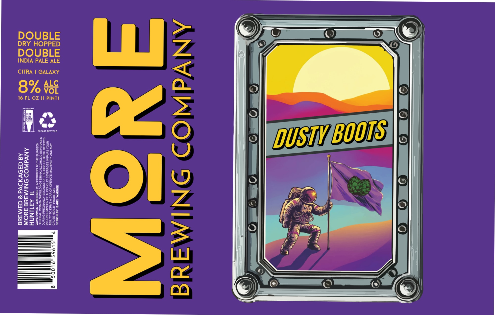 DUSTY BOOTS by MORE BREWING COMPANY - beer label