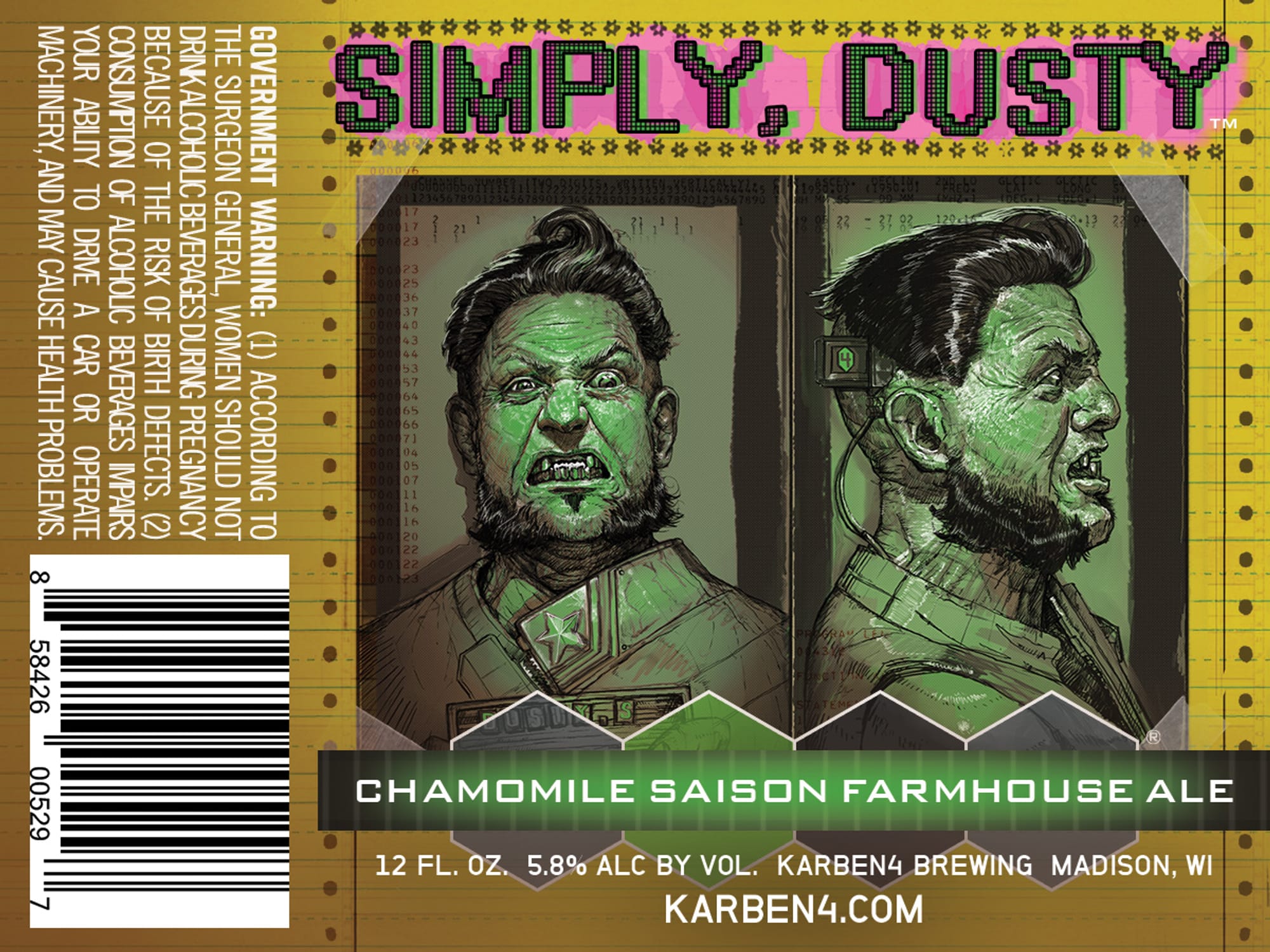 Simply, Dusty by Karben4 Brewing - beer label