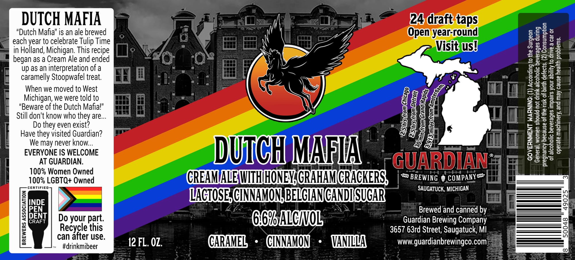 Dutch Mafia by Guardian Brewing Company - beer label