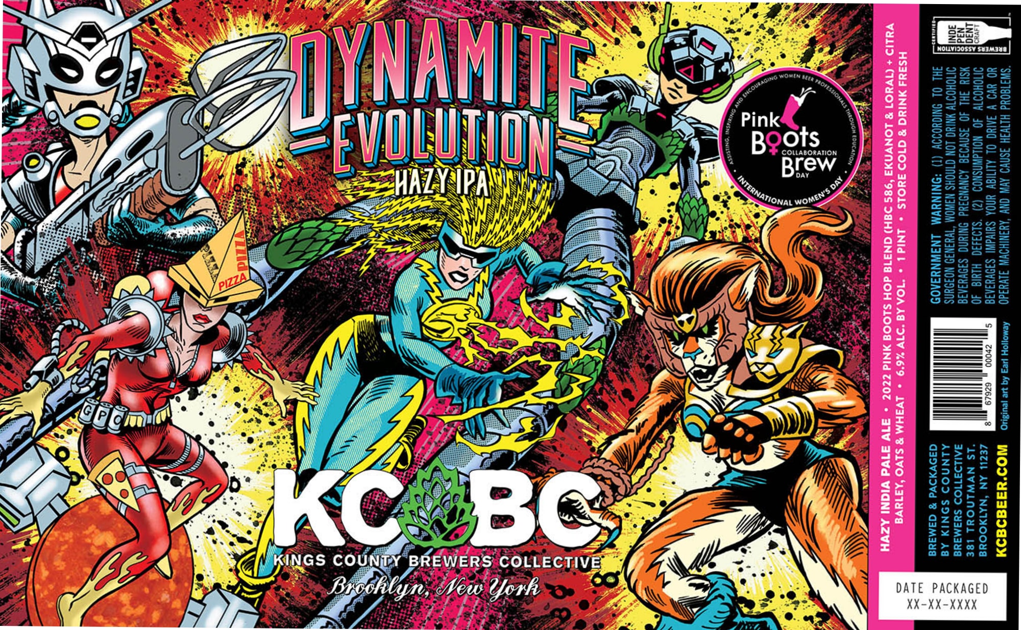 Dynamite Evolution by Kings County Brewers Collective - beer label