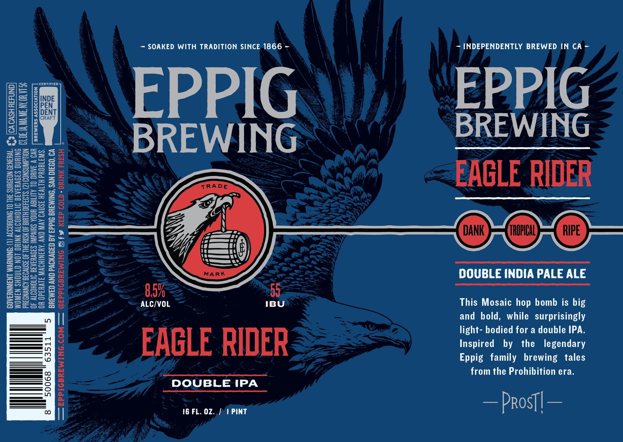 Eagle Rider by Eppig Brewing - beer label