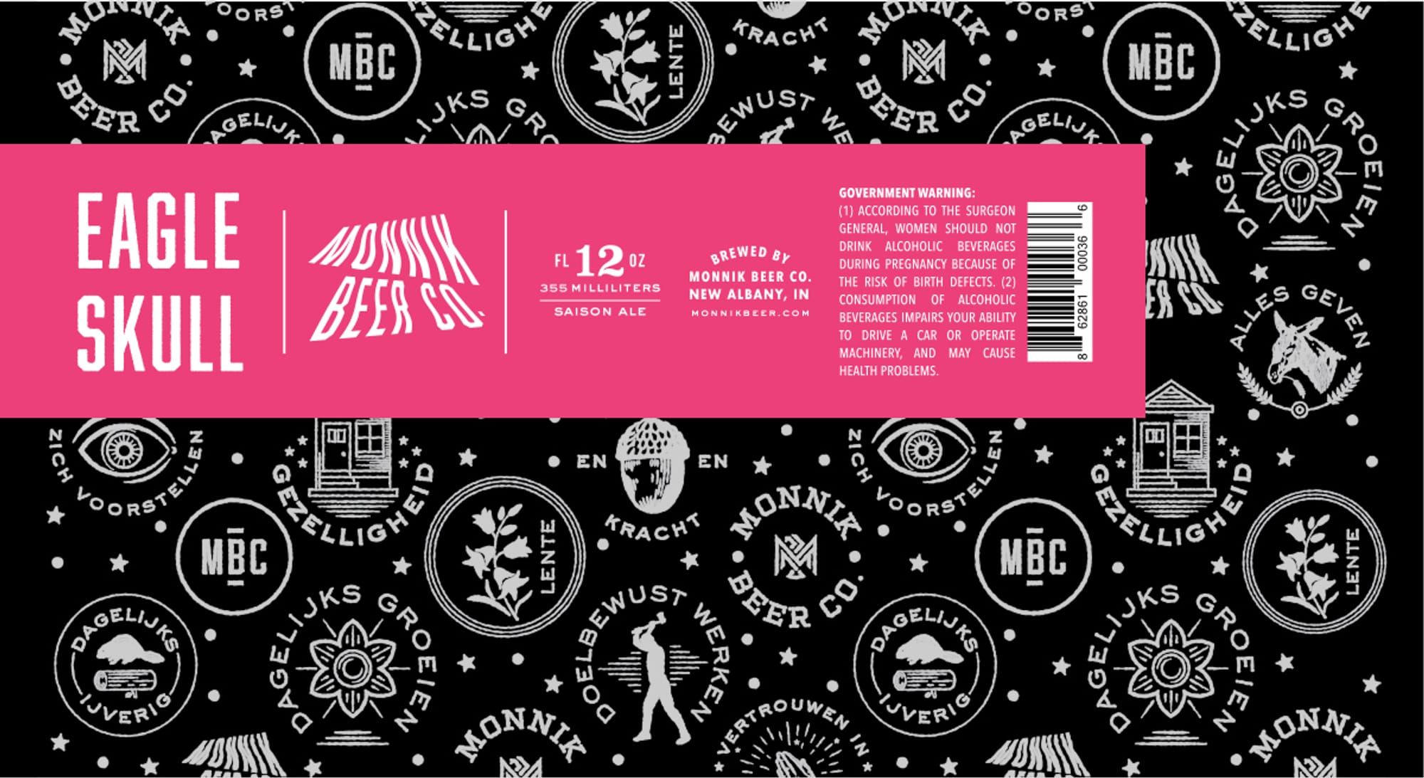 Eagle Skull by Monnik Beer Co. - beer label