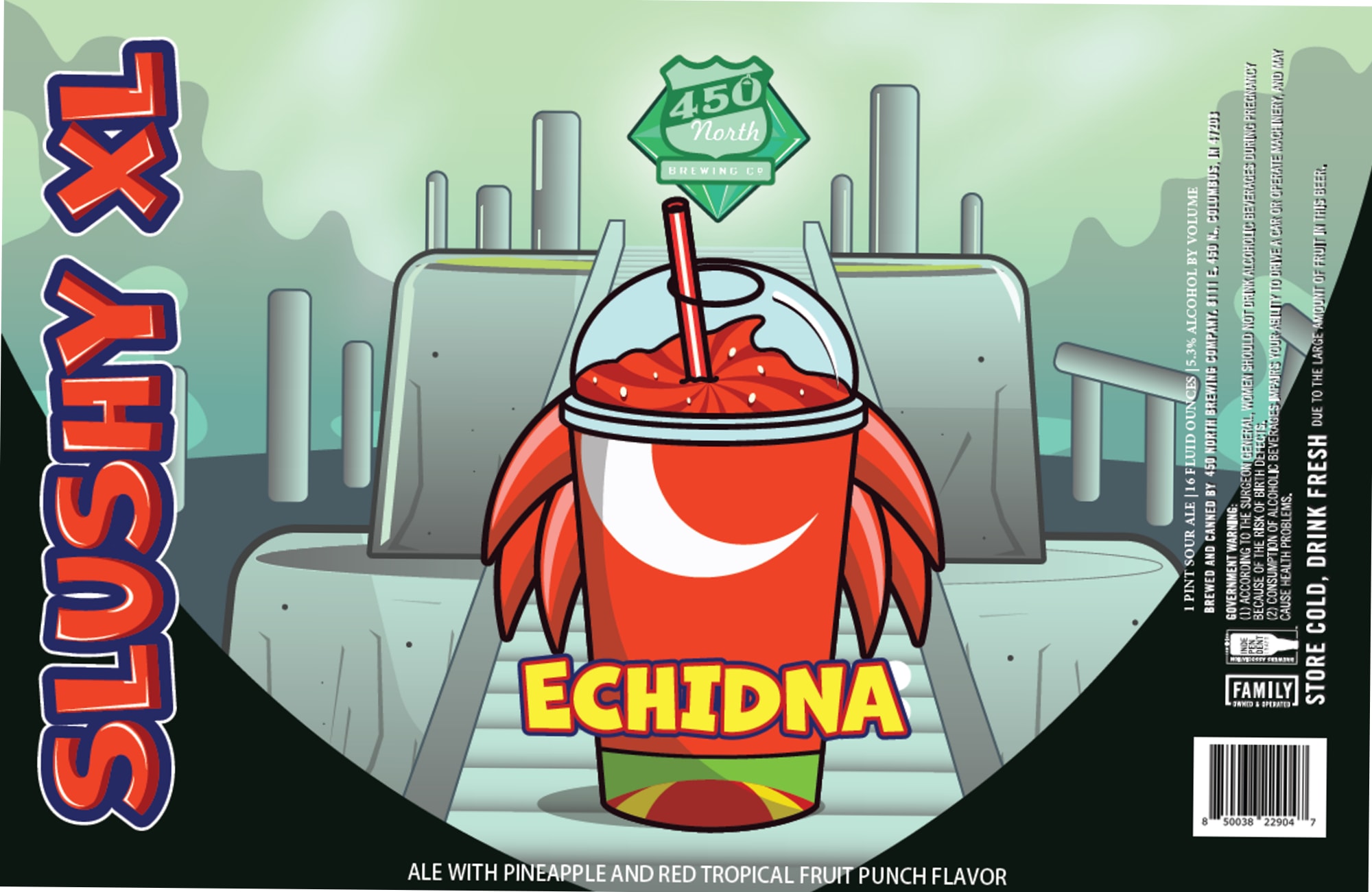 Echidna by 450 North Brewing Co. - beer label
