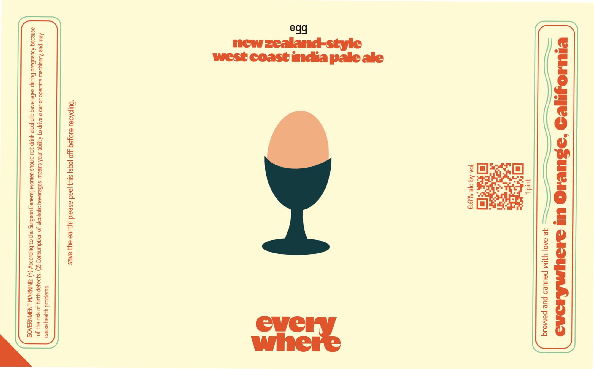 egg by Everywhere - beer label