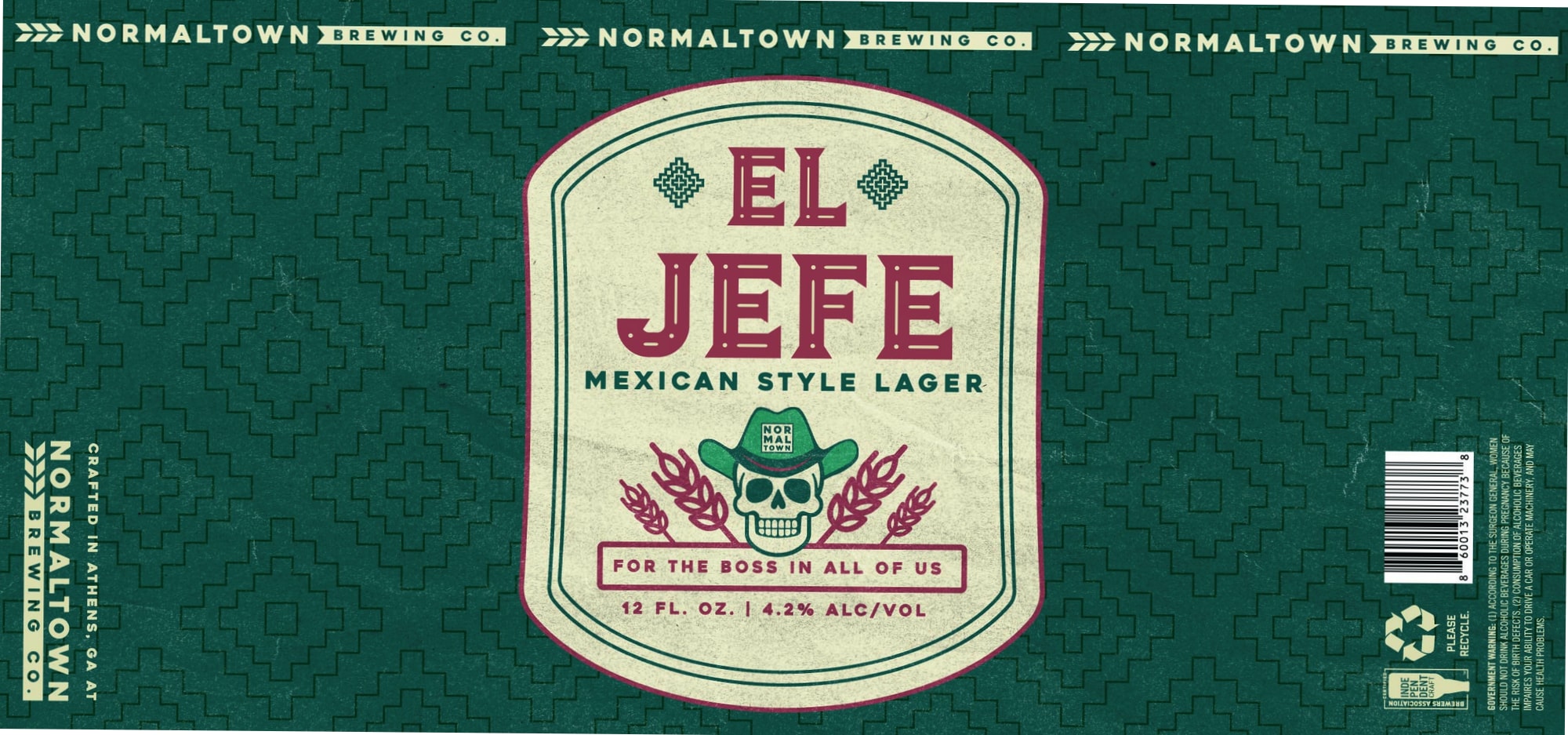 El Jefe by Normaltown Brewing Co. - beer label