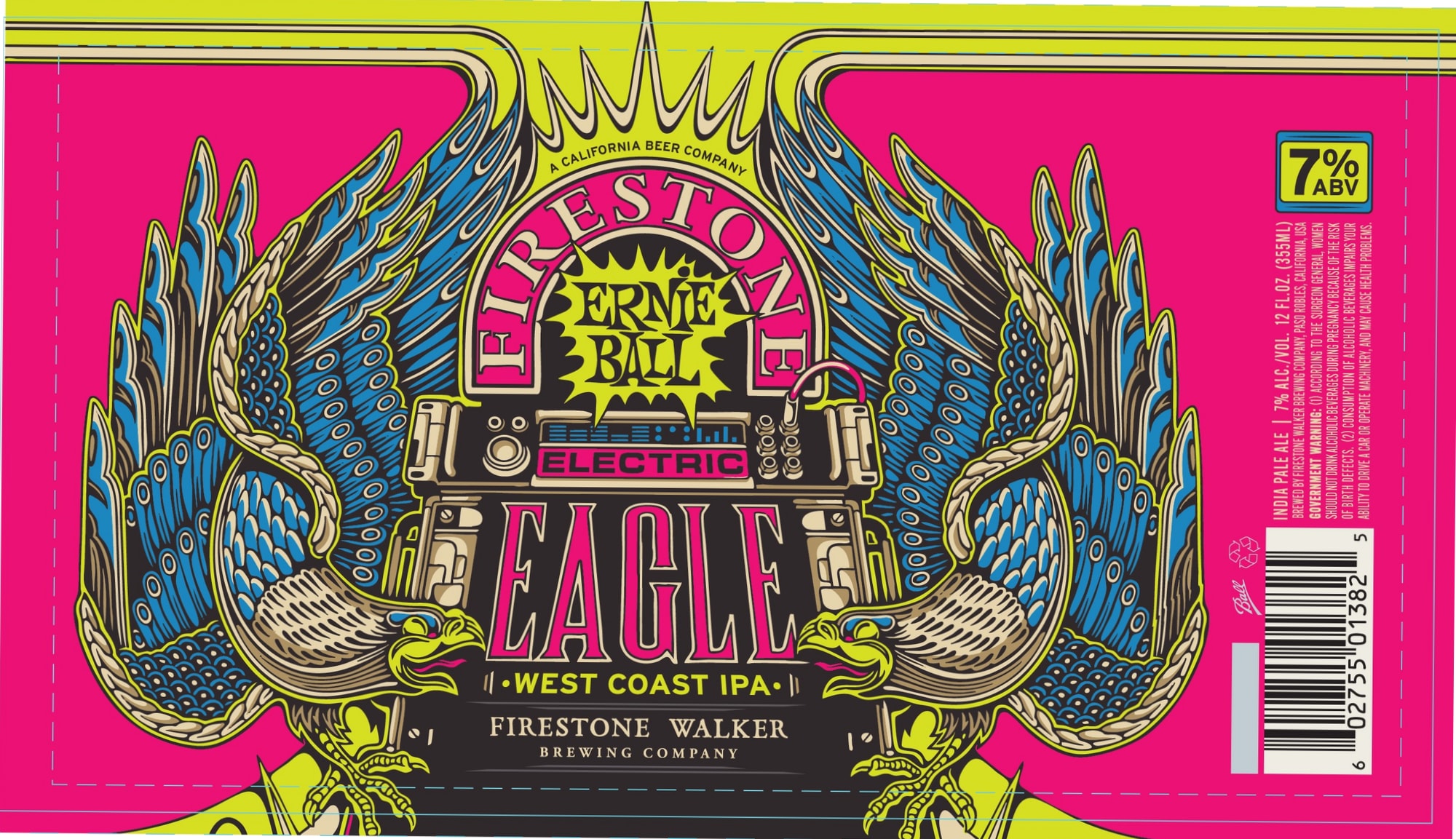 Electric Eagle by Firestone Walker Brewing Company - beer label