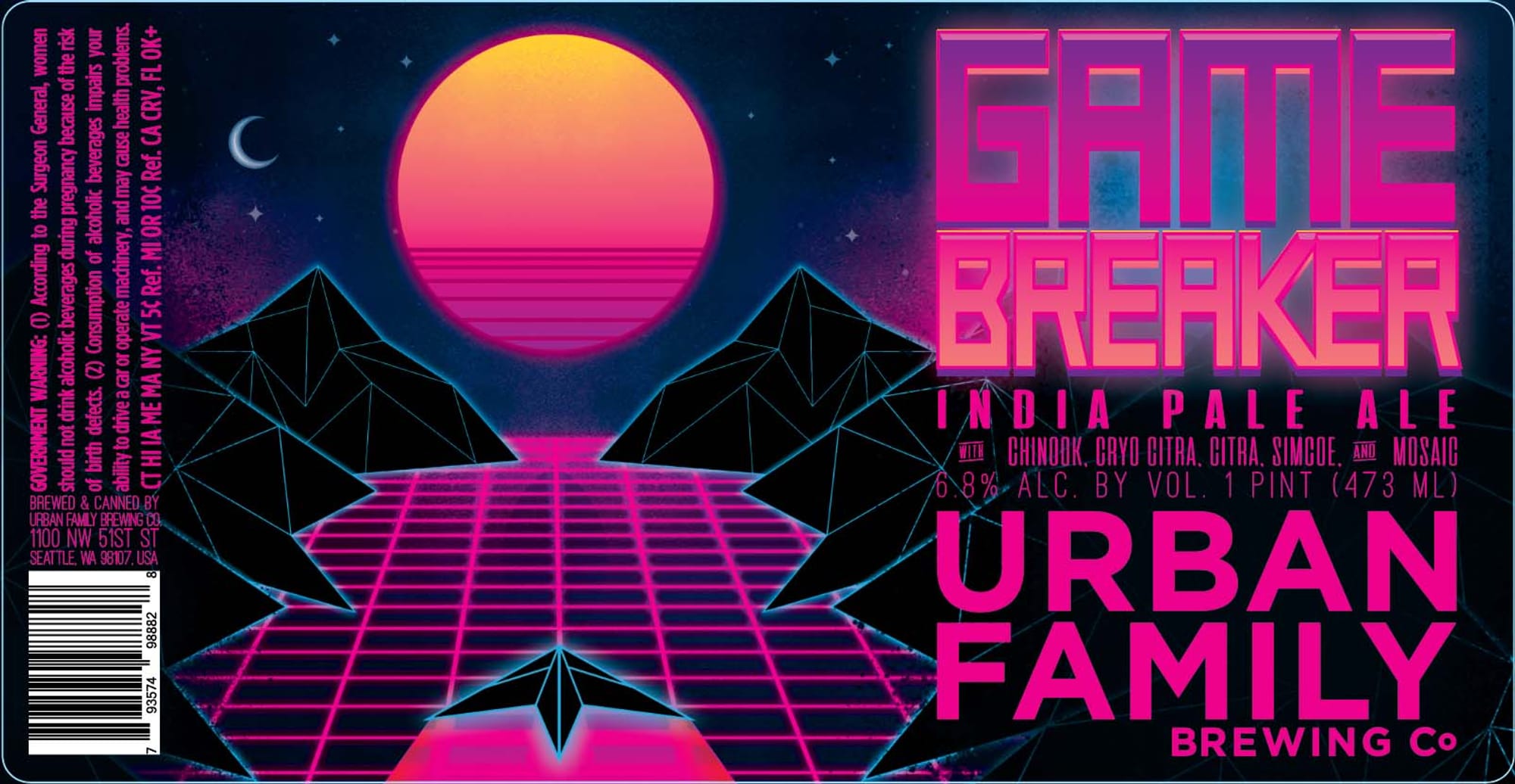 Eline Breaker by Urban Family Brewing Co. - beer label