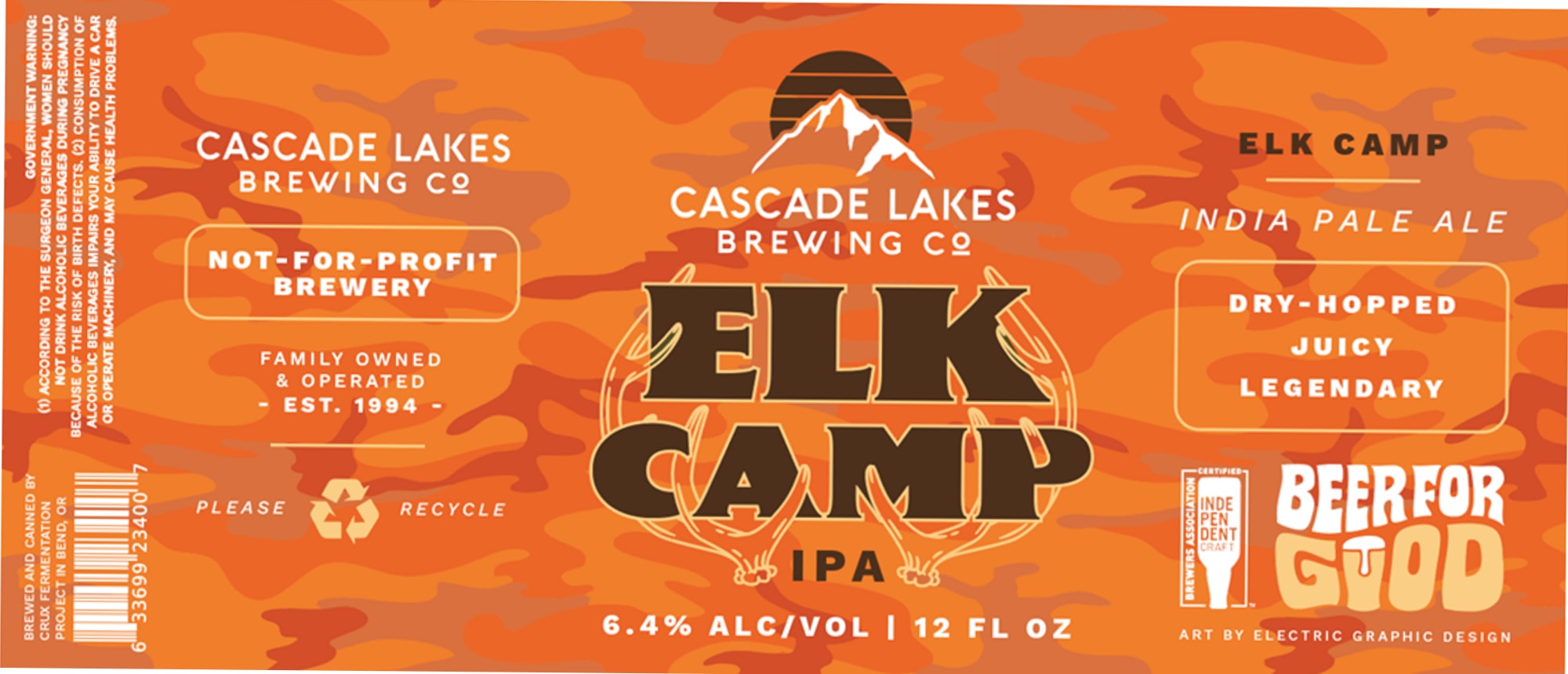 Elk Camp by Cascade Lakes Brewing Co. - beer label