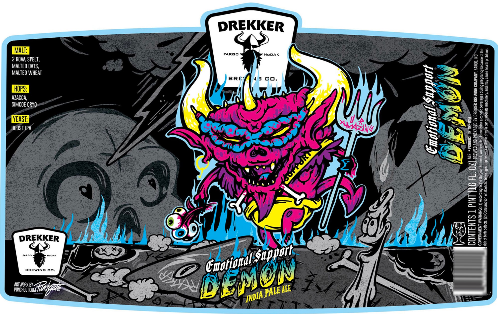 Emotional Support Demon by Drekkr Brewing Co. - beer label