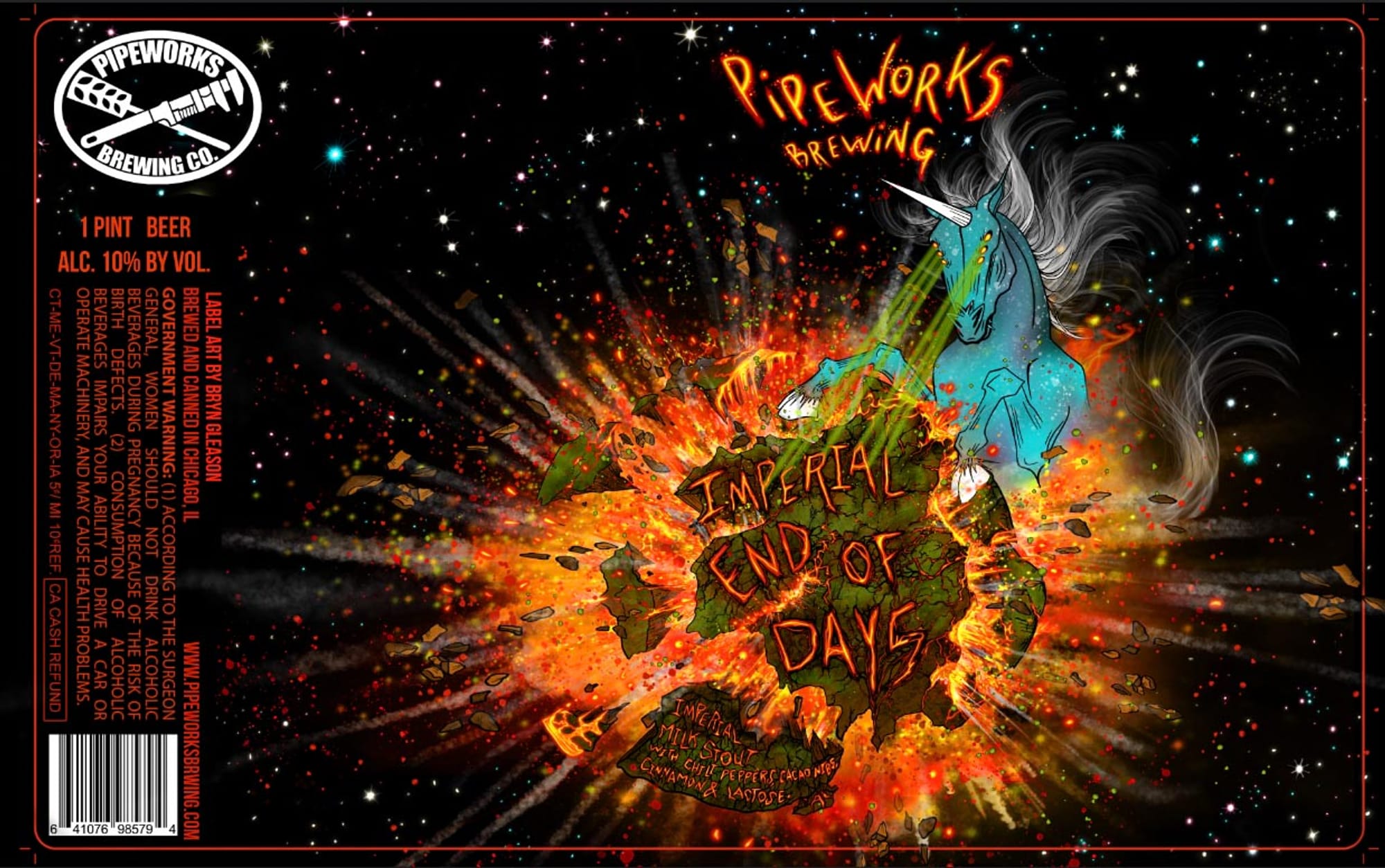 End of Days by Pipeworks Brewing Co. - beer label