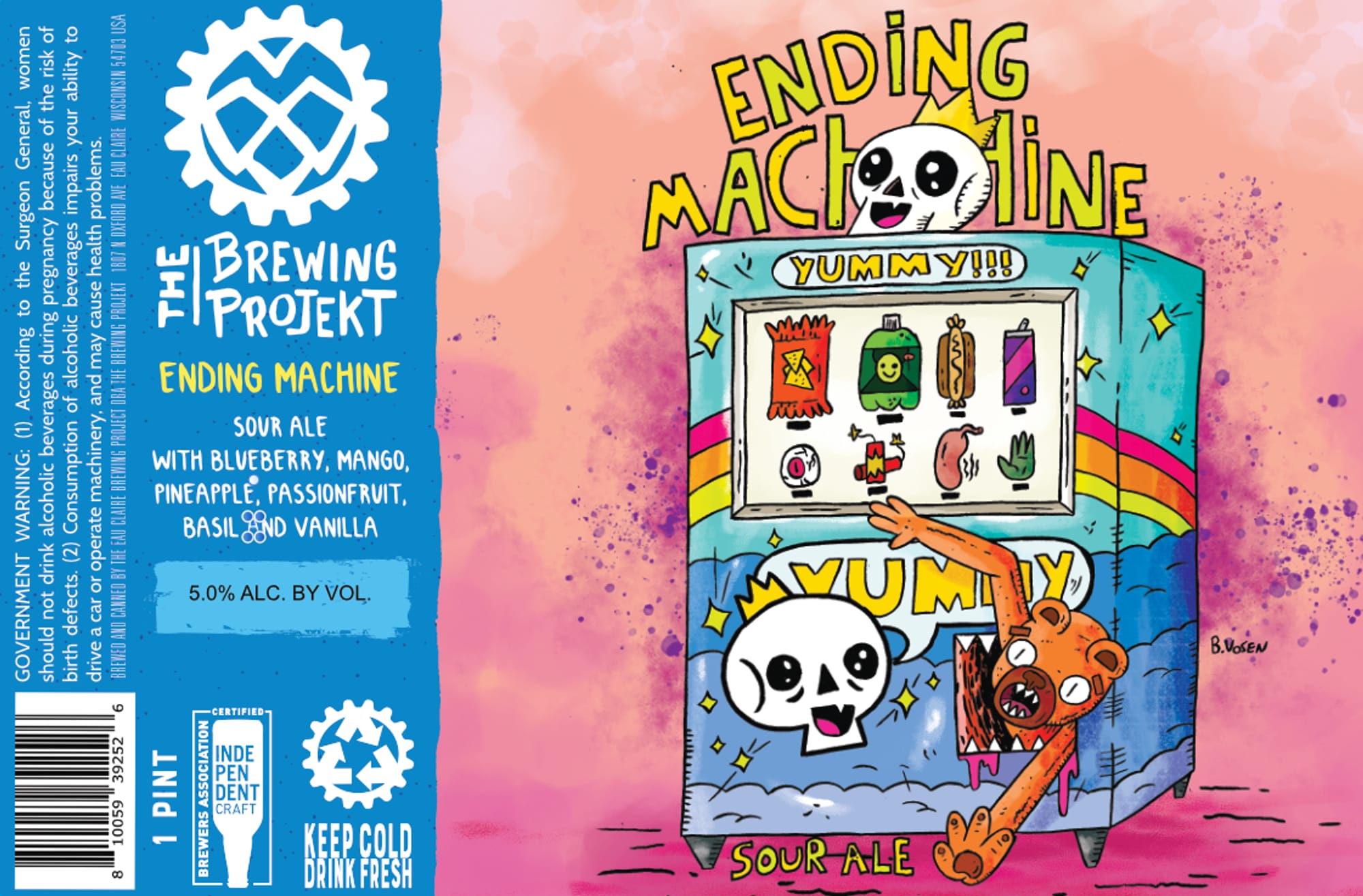 Ending Machine by The Brewing Projekt - beer label