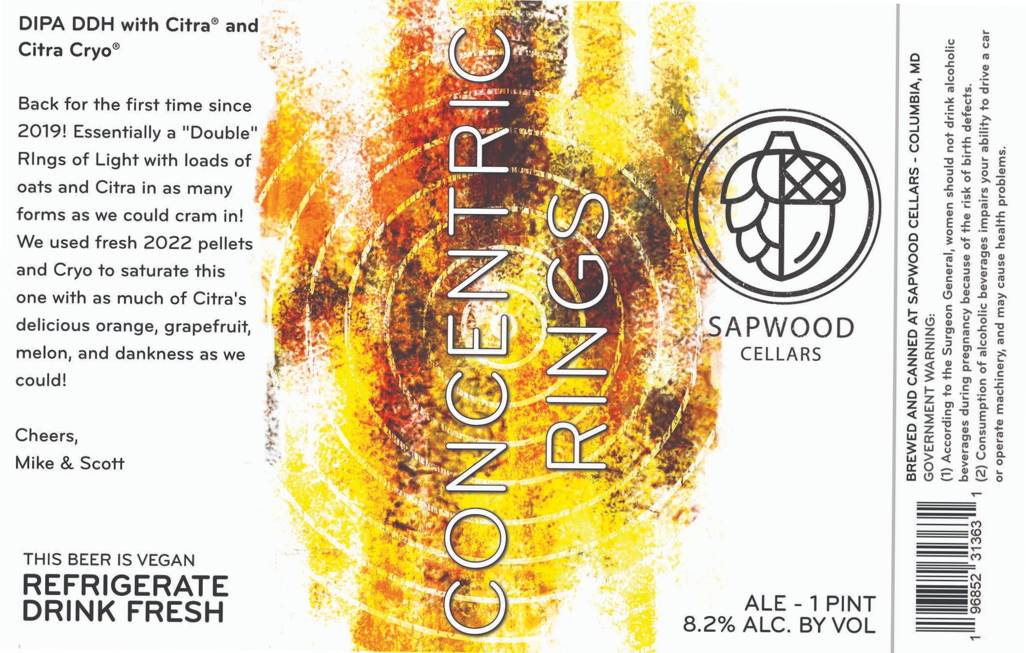 Engineers Concentrate by Sapwood Cellars - beer label