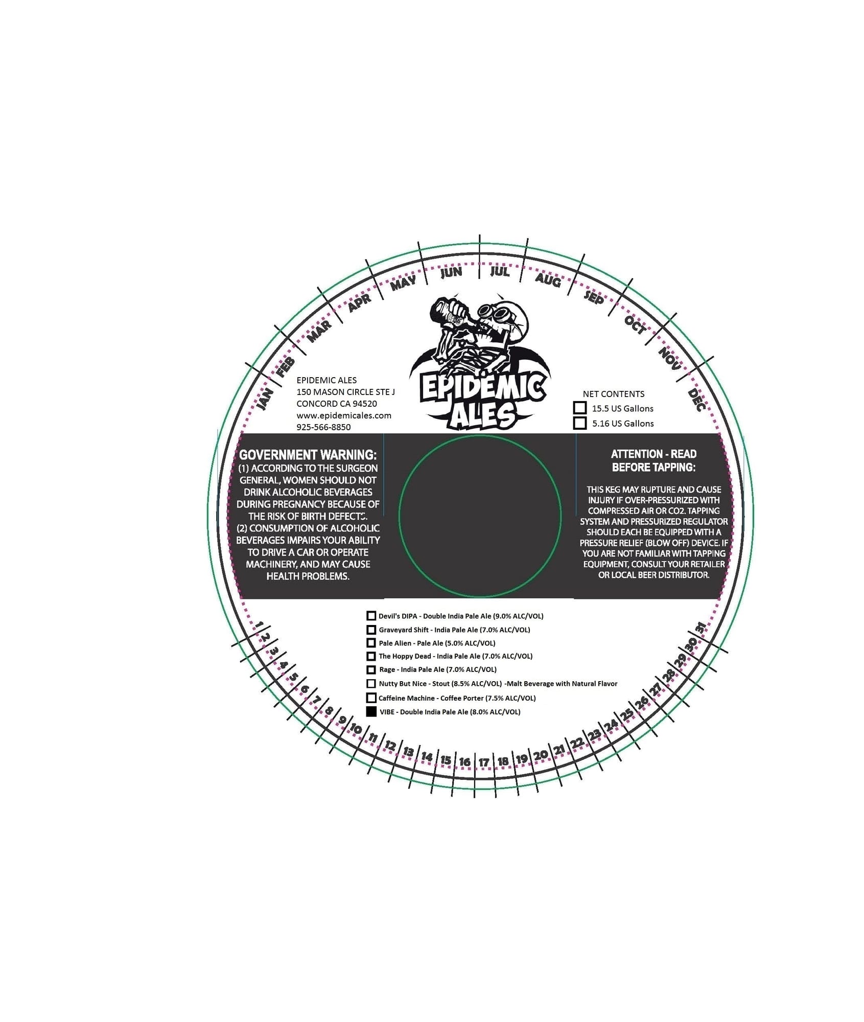 Devil’s DIPA by Epidemic Ales - beer label