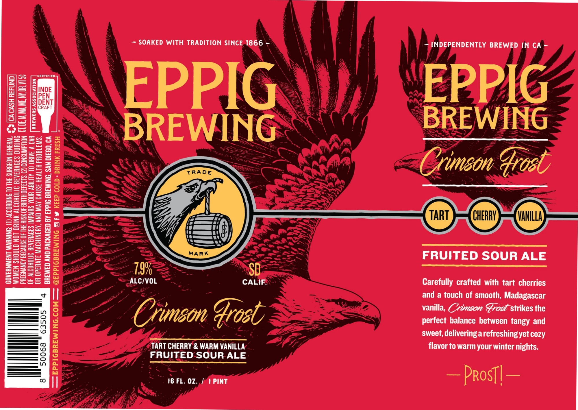 Crimson Frost by Eppig Brewing - beer label
