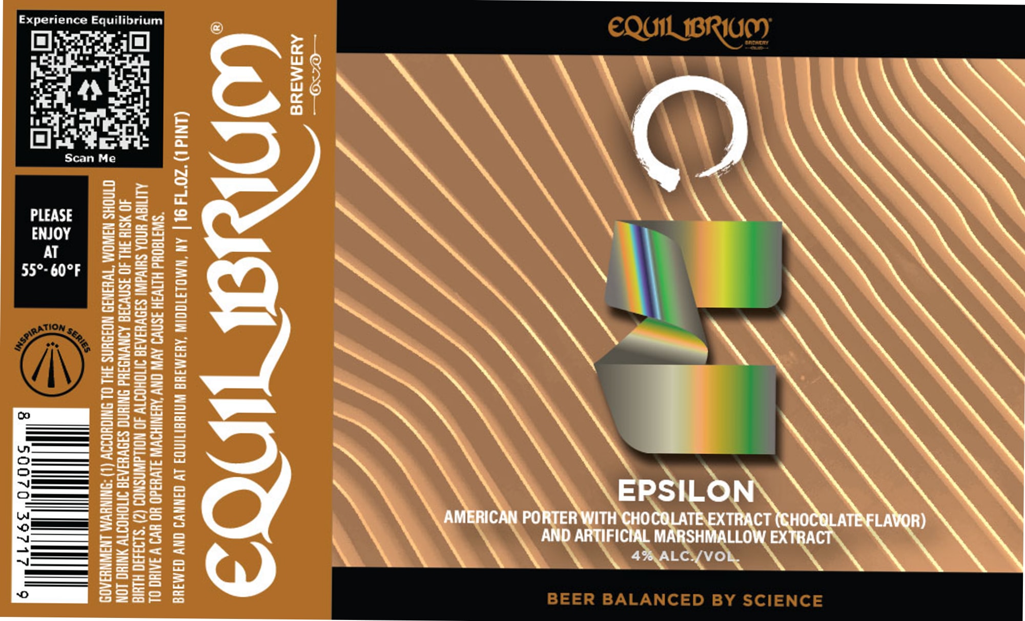 Epsilon by Equilibrium Brewery - beer label