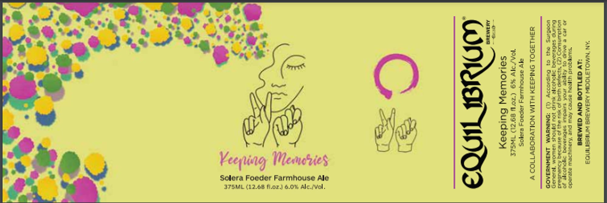 Keeping Memories by Equilibrio Brewery - beer label